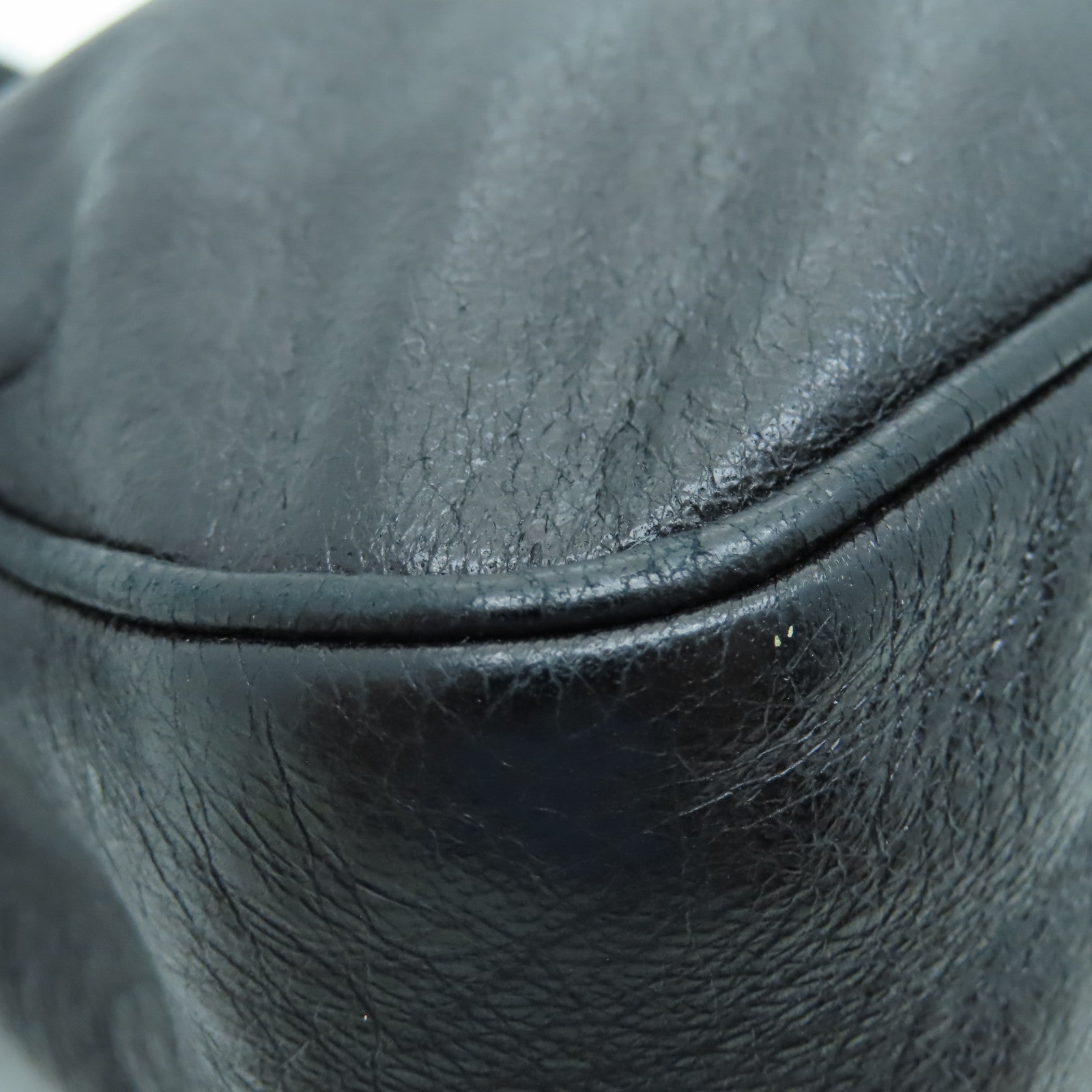BALENCIAGA 牛皮皮革Gaint Hip金扣肩背袋黑色