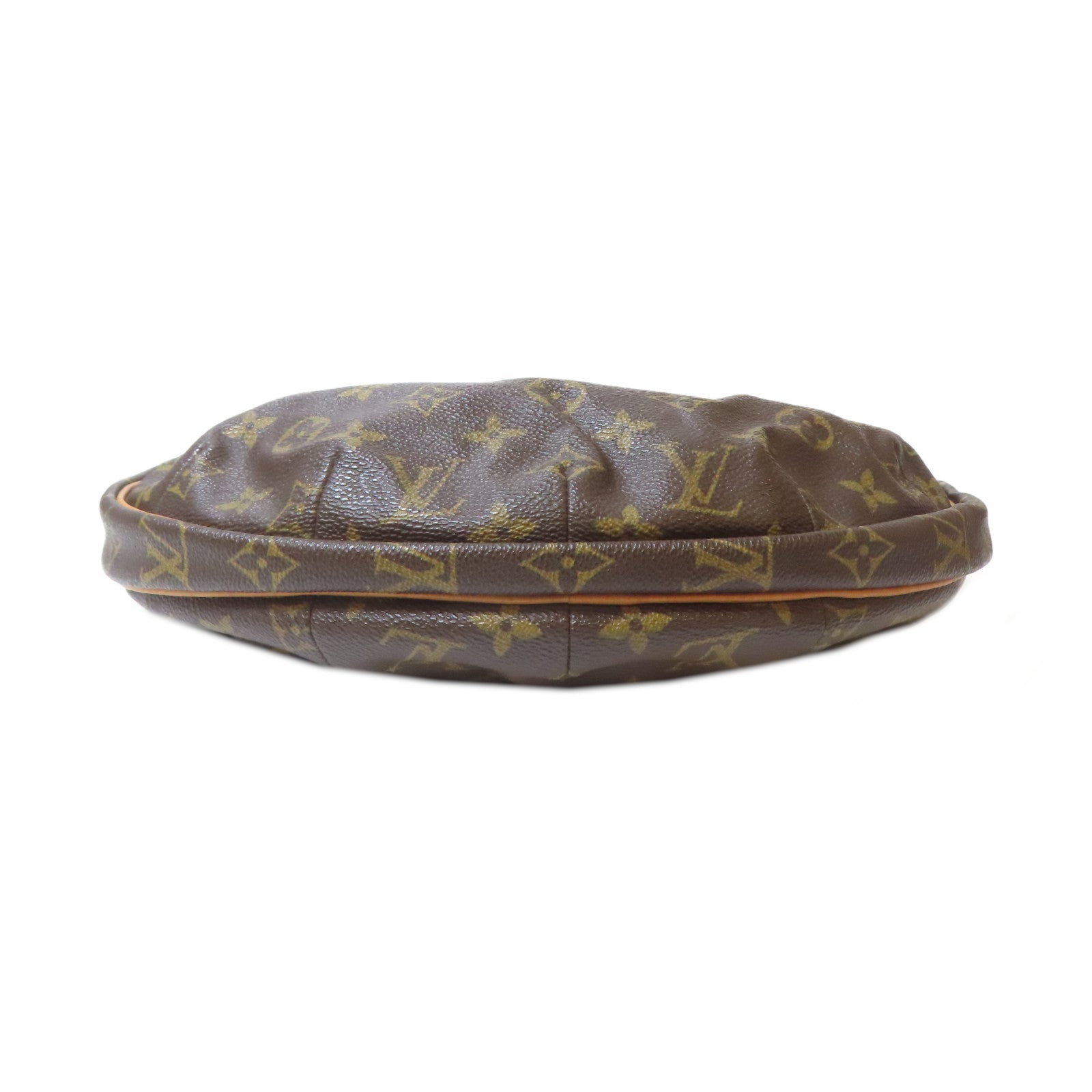 LOUIS VUITTON Monogram Pochette Croissant金扣肩背袋啡色
