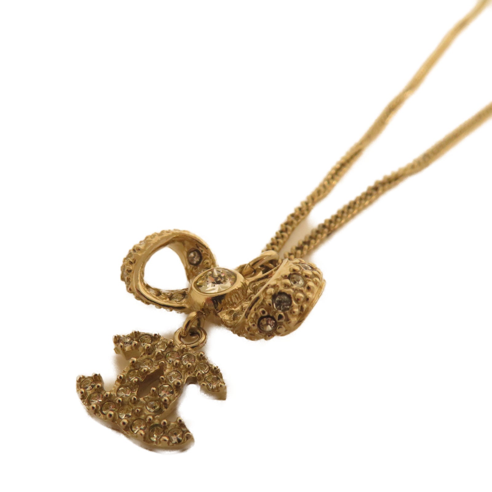 CHANEL 金屬Necklace項鍊金色