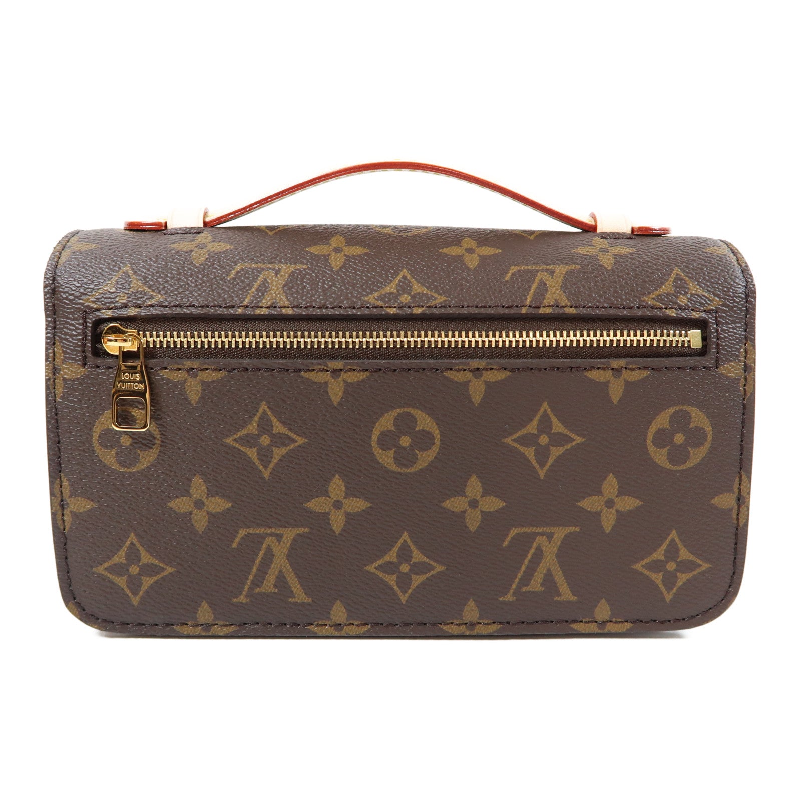 LOUIS VUITTON Monogram Pochette Metis East West金扣手挽肩背兩用袋啡色
