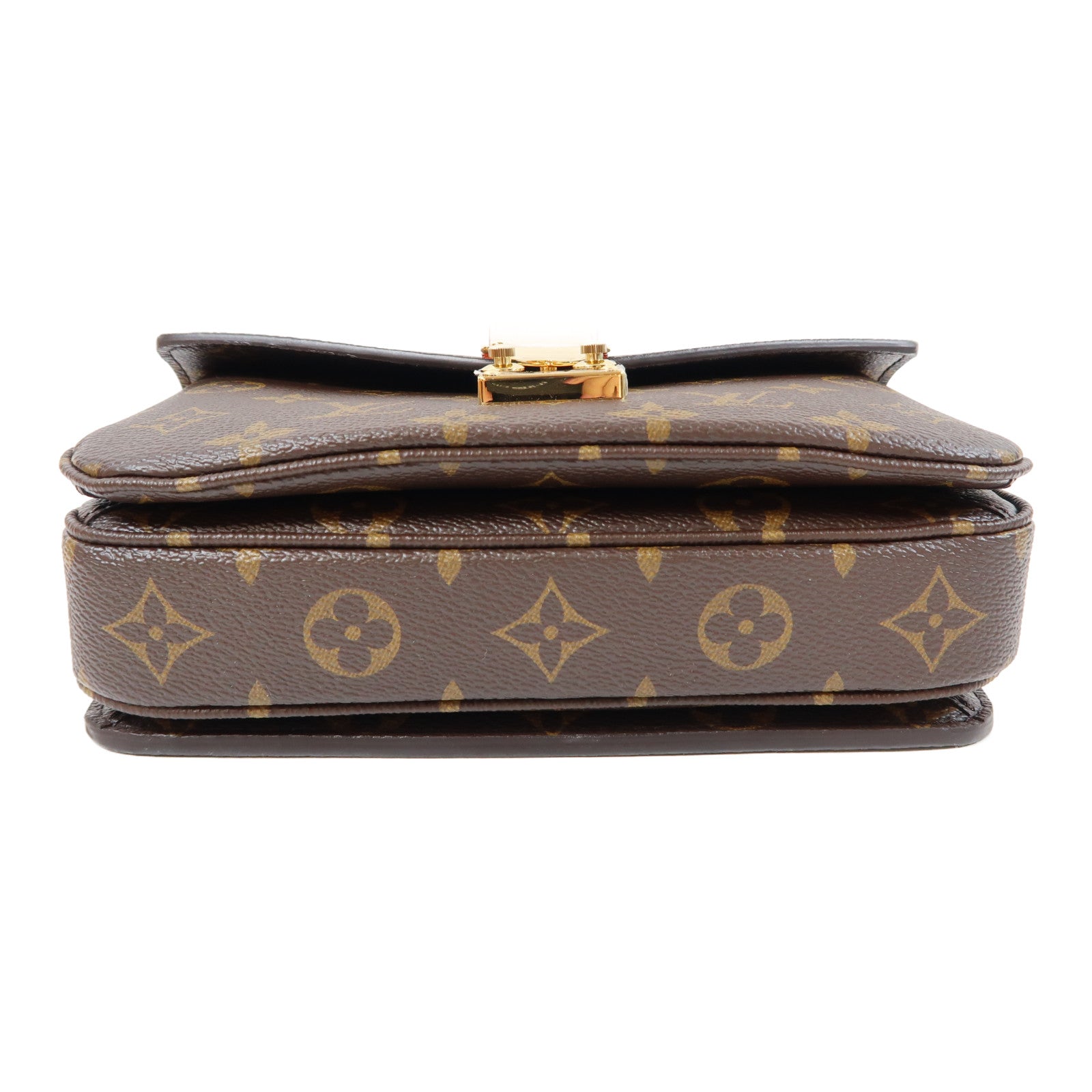 LOUIS VUITTON Monogram Pochette Metis East West金扣手挽肩背兩用袋啡色
