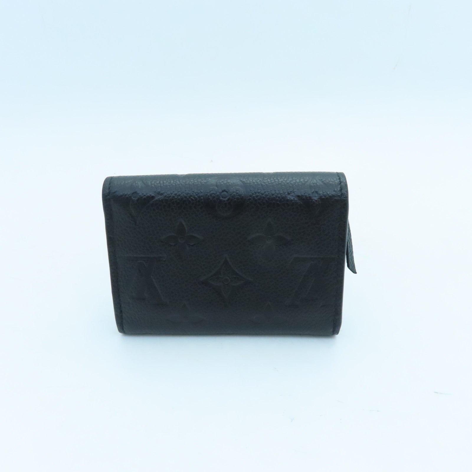 LOUIS VUITTON Monogram Empreinte Rosalie Coin Case Gold Buckle Coin Purse Black