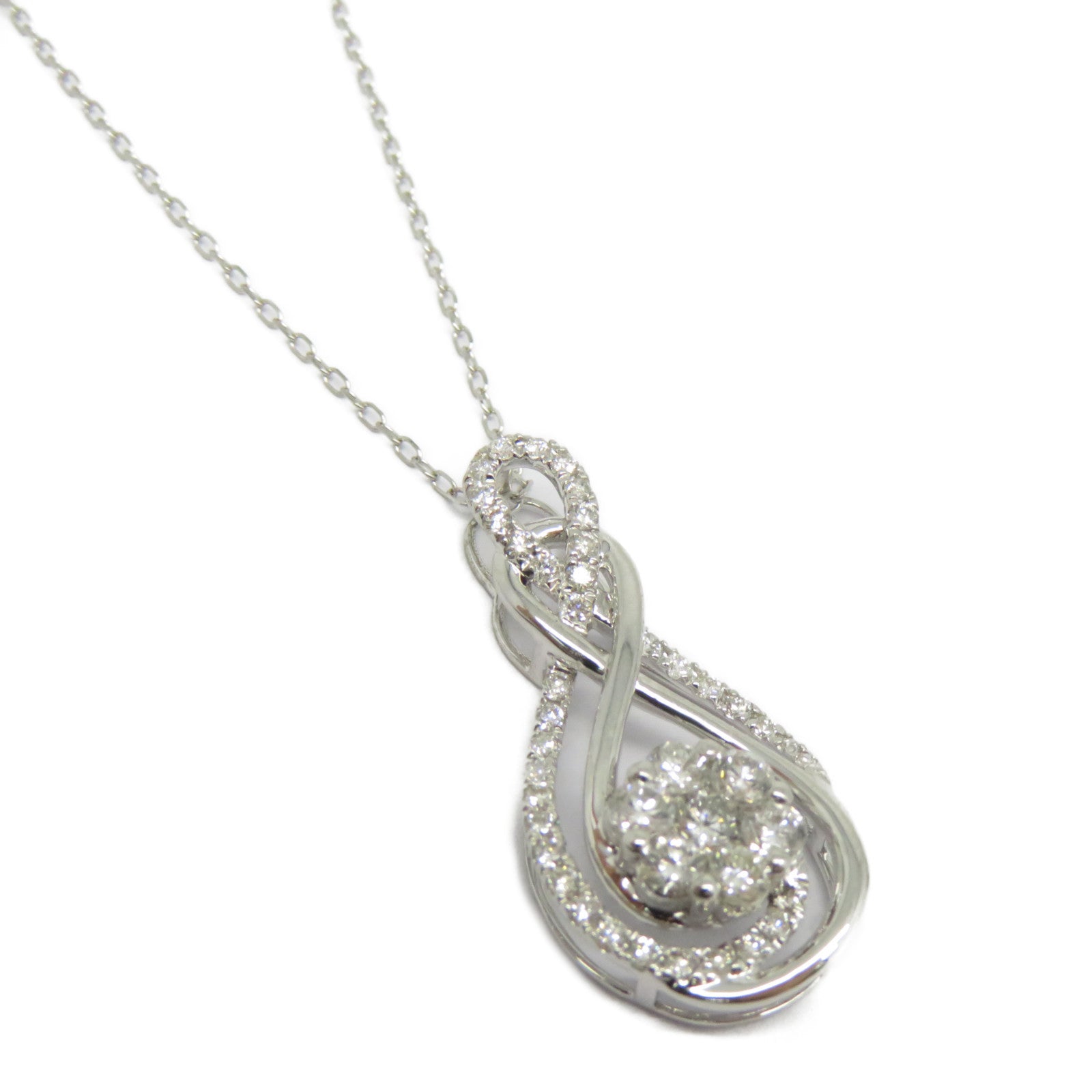 JEWELRY 18K白金Diamond Necklace 0.47ct鑽石項鍊