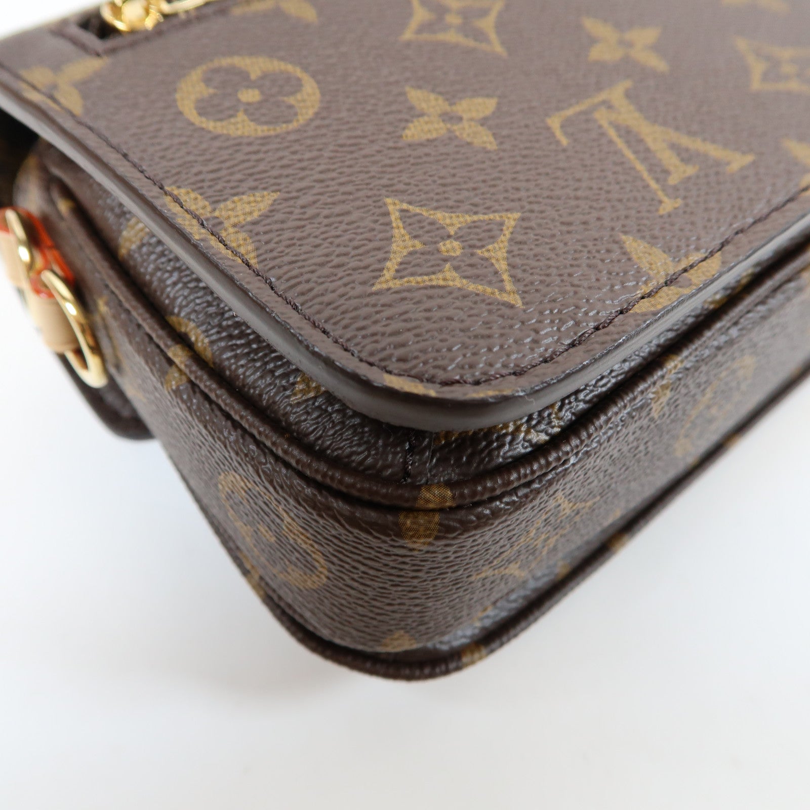 LOUIS VUITTON Monogram Pochette Metis East West金扣手挽肩背兩用袋啡色