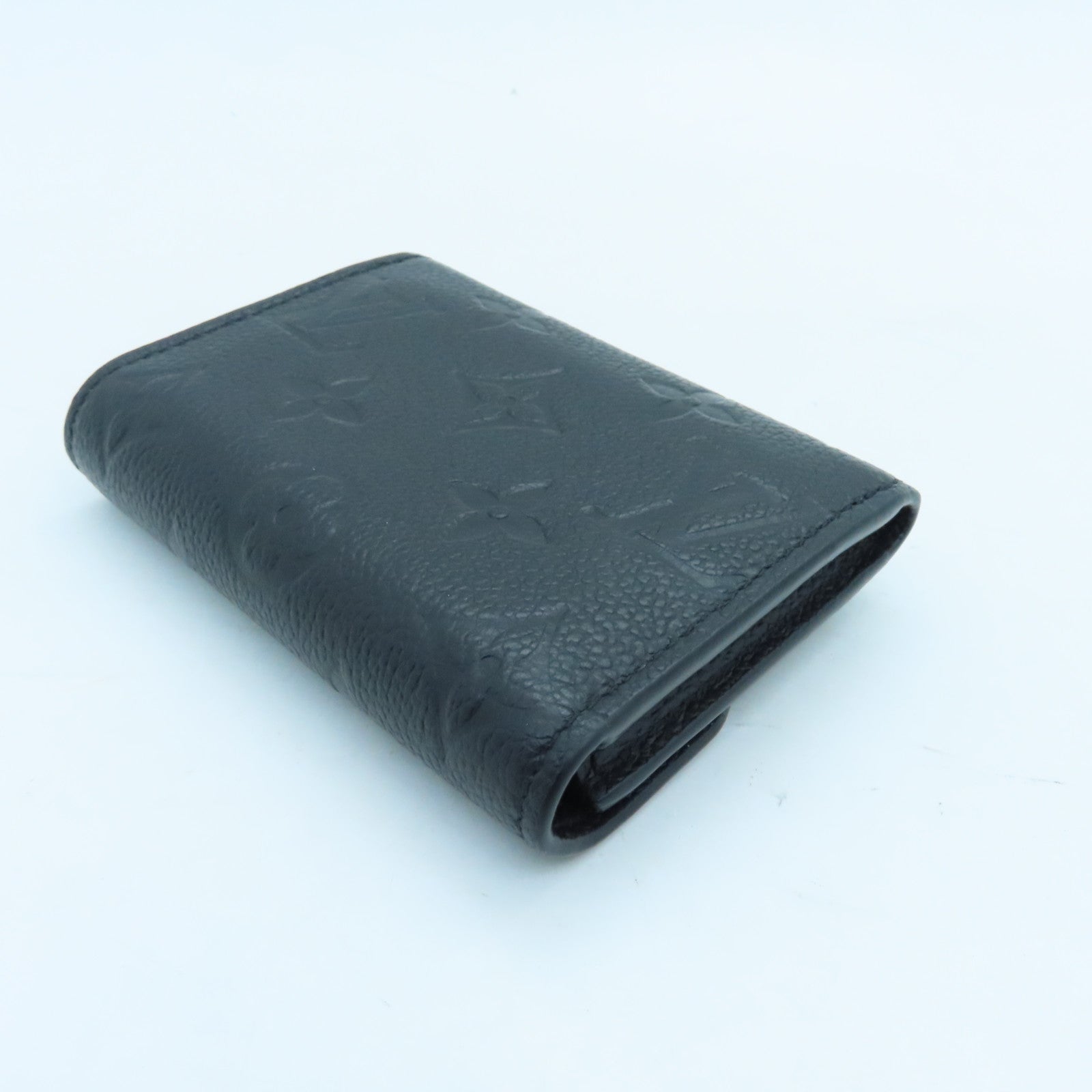 LOUIS VUITTON Monogram Empreinte Rosalie Coin Case Gold Buckle Coin Purse Black