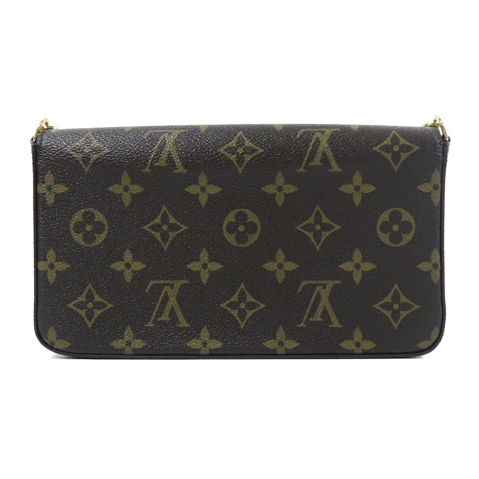 LOUIS VUITTON Monogram Felicie Pochette金扣鏈帶肩背袋彩色