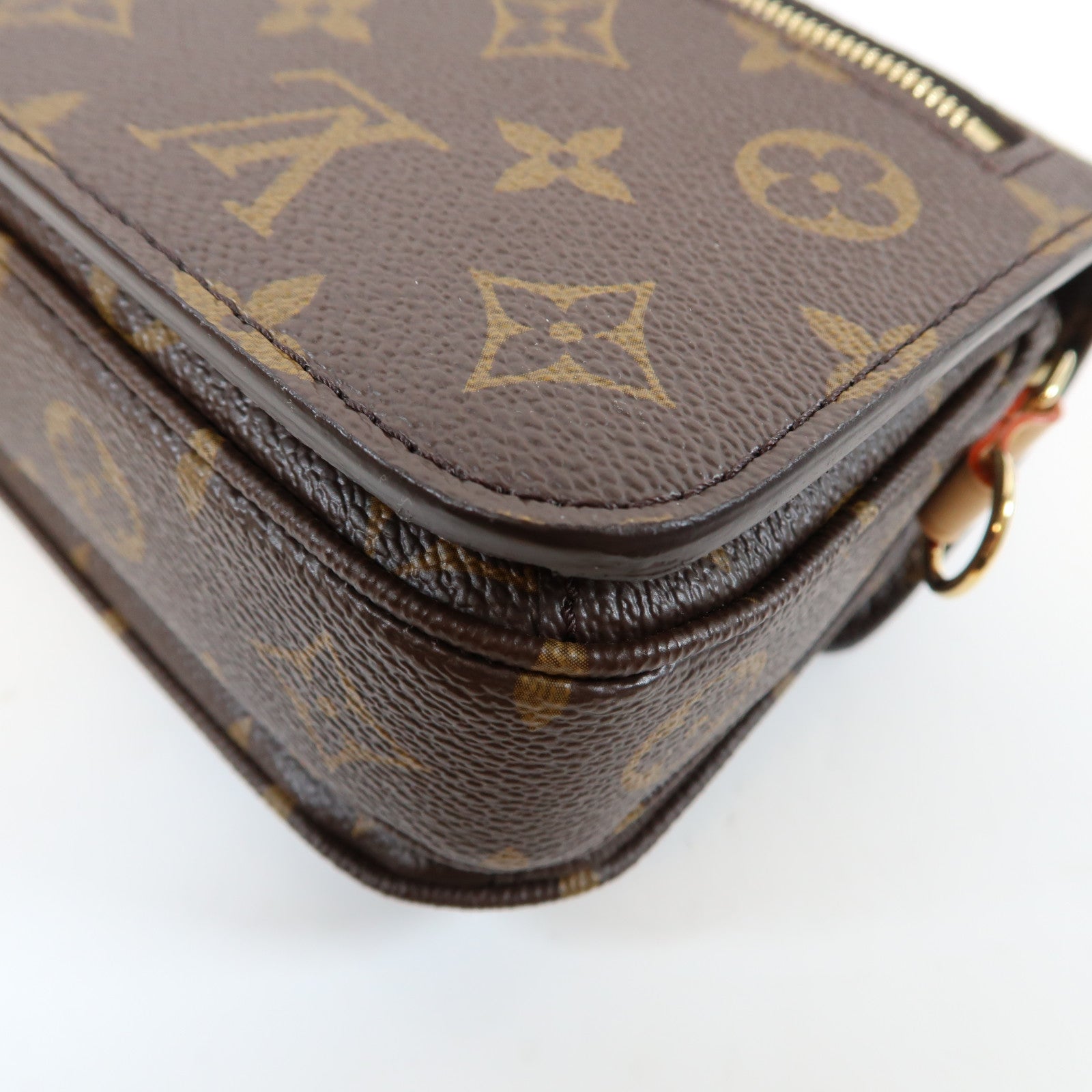 LOUIS VUITTON Monogram Pochette Metis East West金扣手挽肩背兩用袋啡色