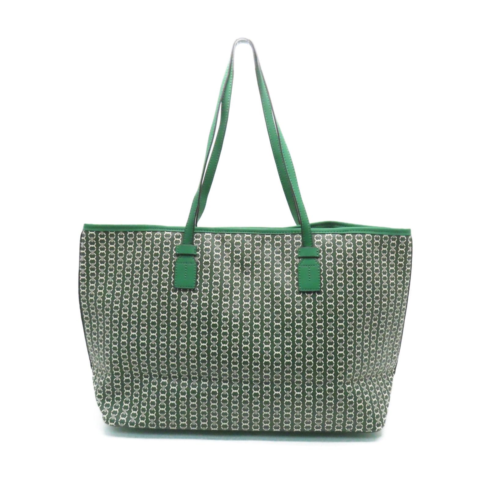 Tory Burch 塗層帆布Tote Bag肩背袋綠色