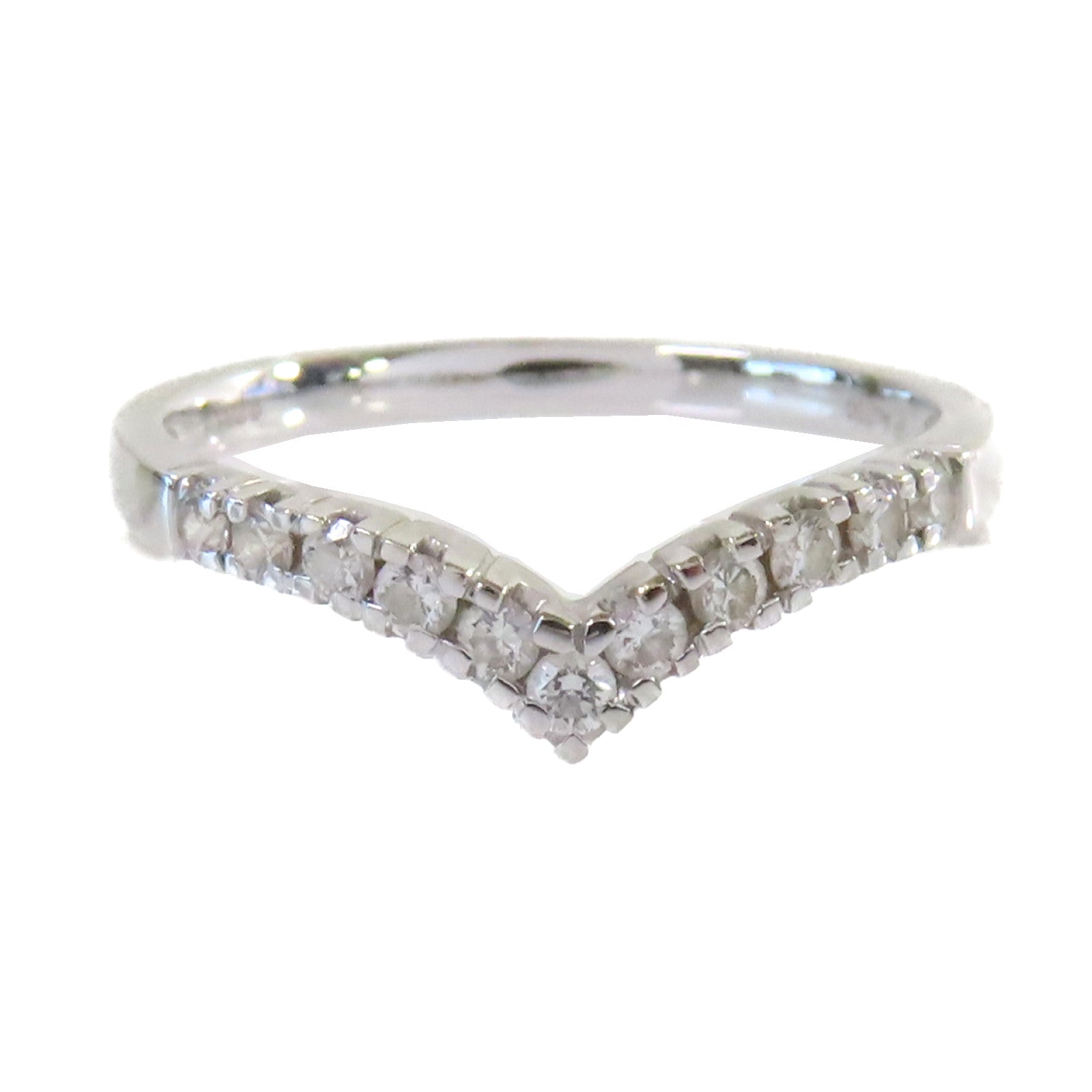 JEWELRY 18K白金/0.22ct鑽石Diamond Ring戒指US#5.75