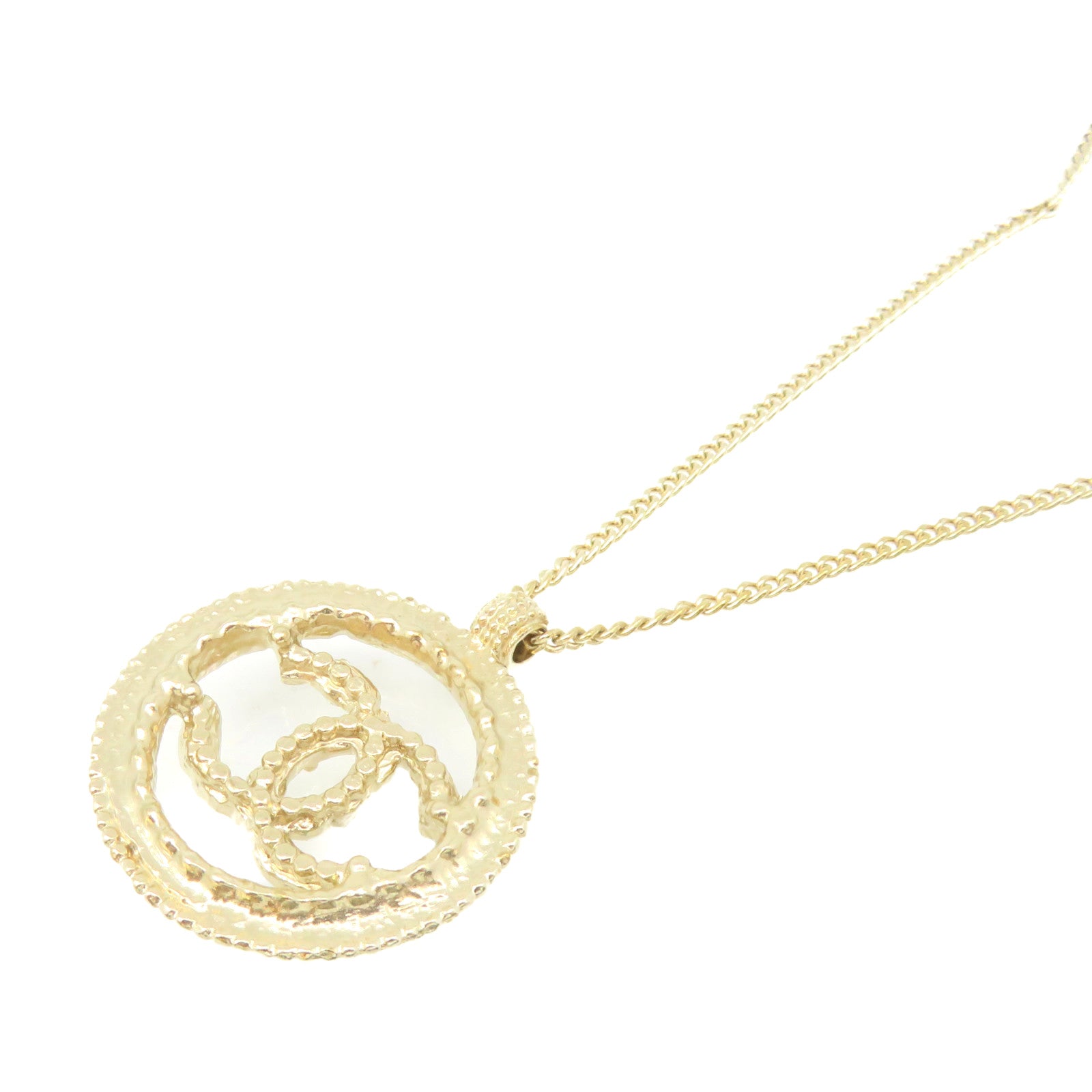 CHANEL 金属/PVC CC Necklace项链金色/彩色