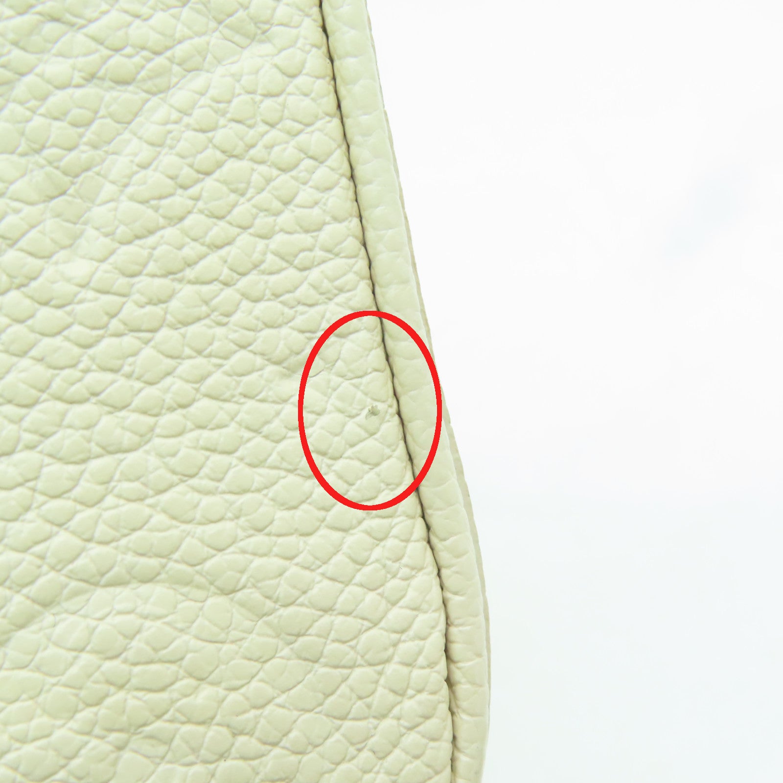 LOUIS VUITTON 【激減優惠】Monogram Empreinte Easy Pouch On Strap金扣肩背包米白色