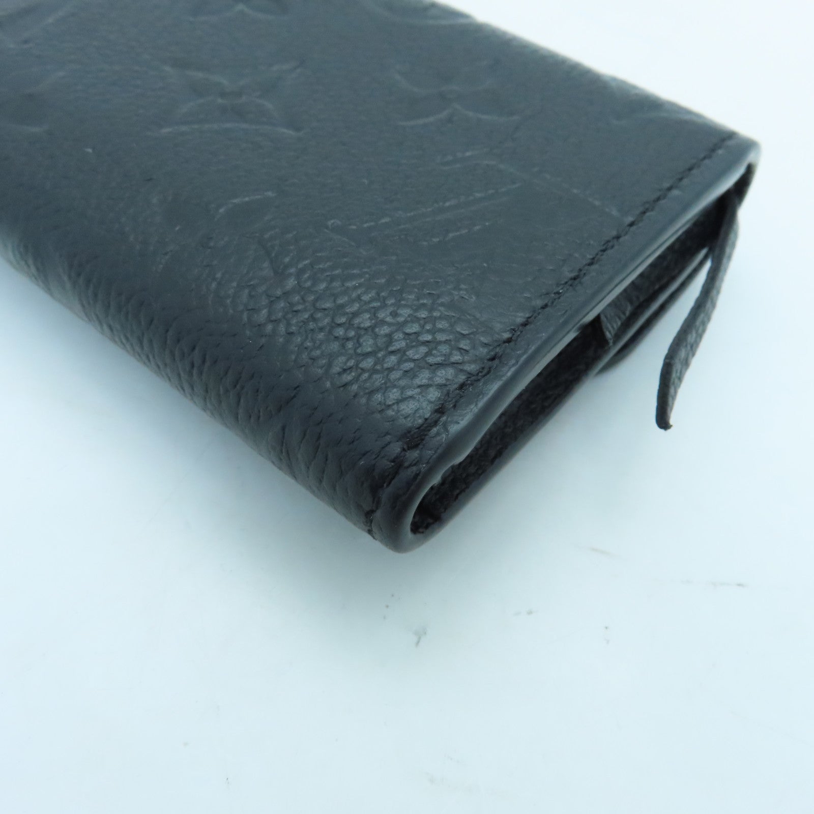 LOUIS VUITTON Monogram Empreinte Rosalie Coin Case Gold Buckle Coin Purse Black