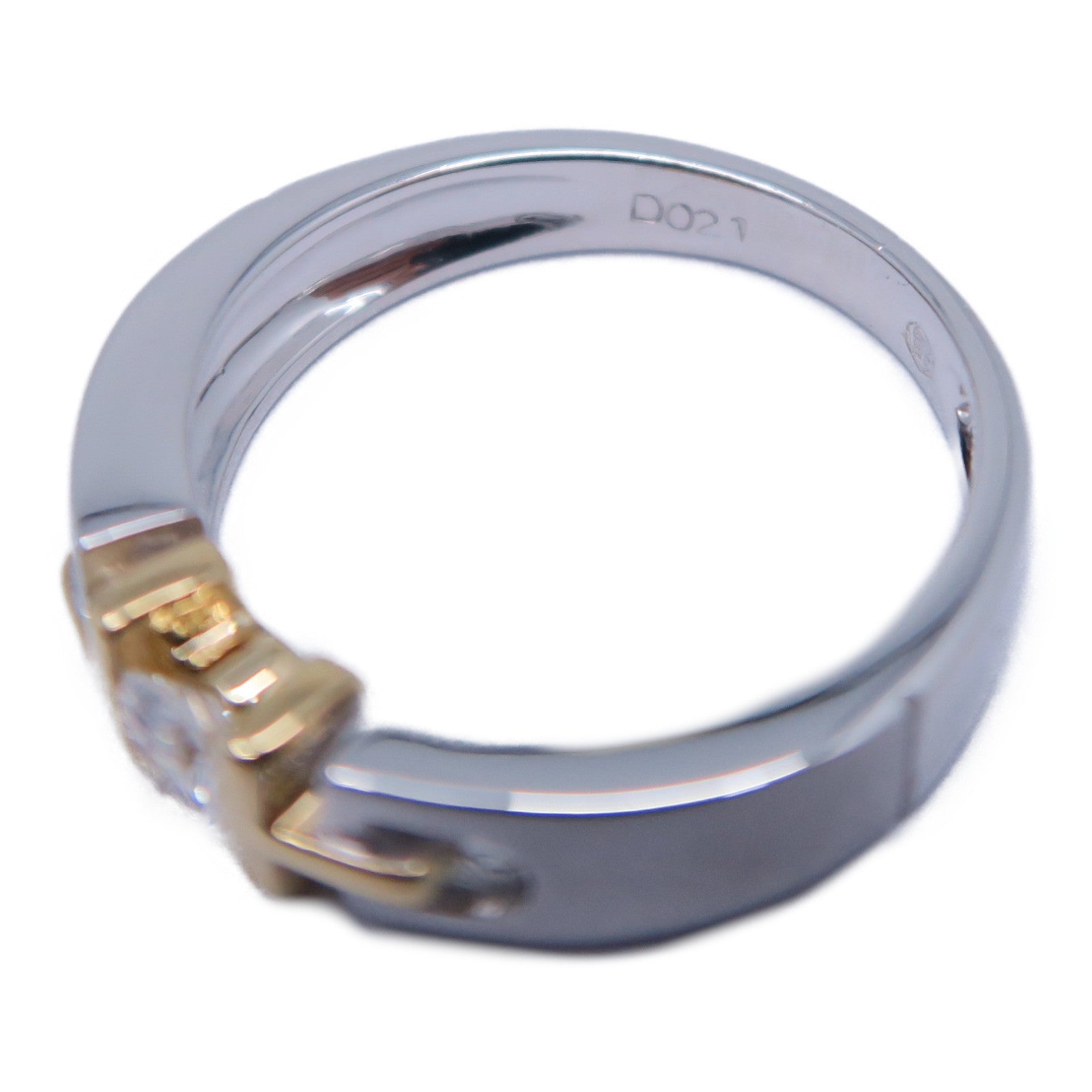 JEWELRY 18K白金/18K黃金Diamond Ring 0.21ct鑽石戒指US#6.75