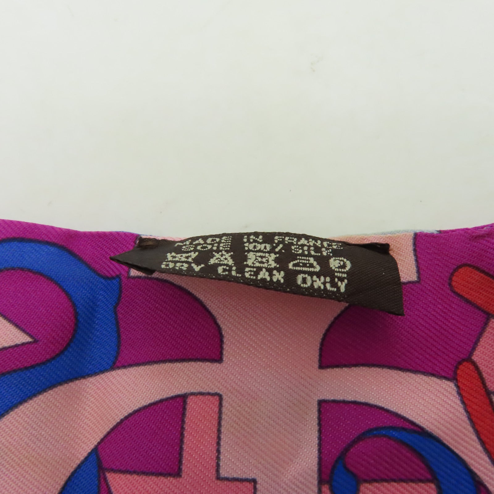 HERMES 【激減優惠】絲質Twilly絲巾粉紅色/彩色