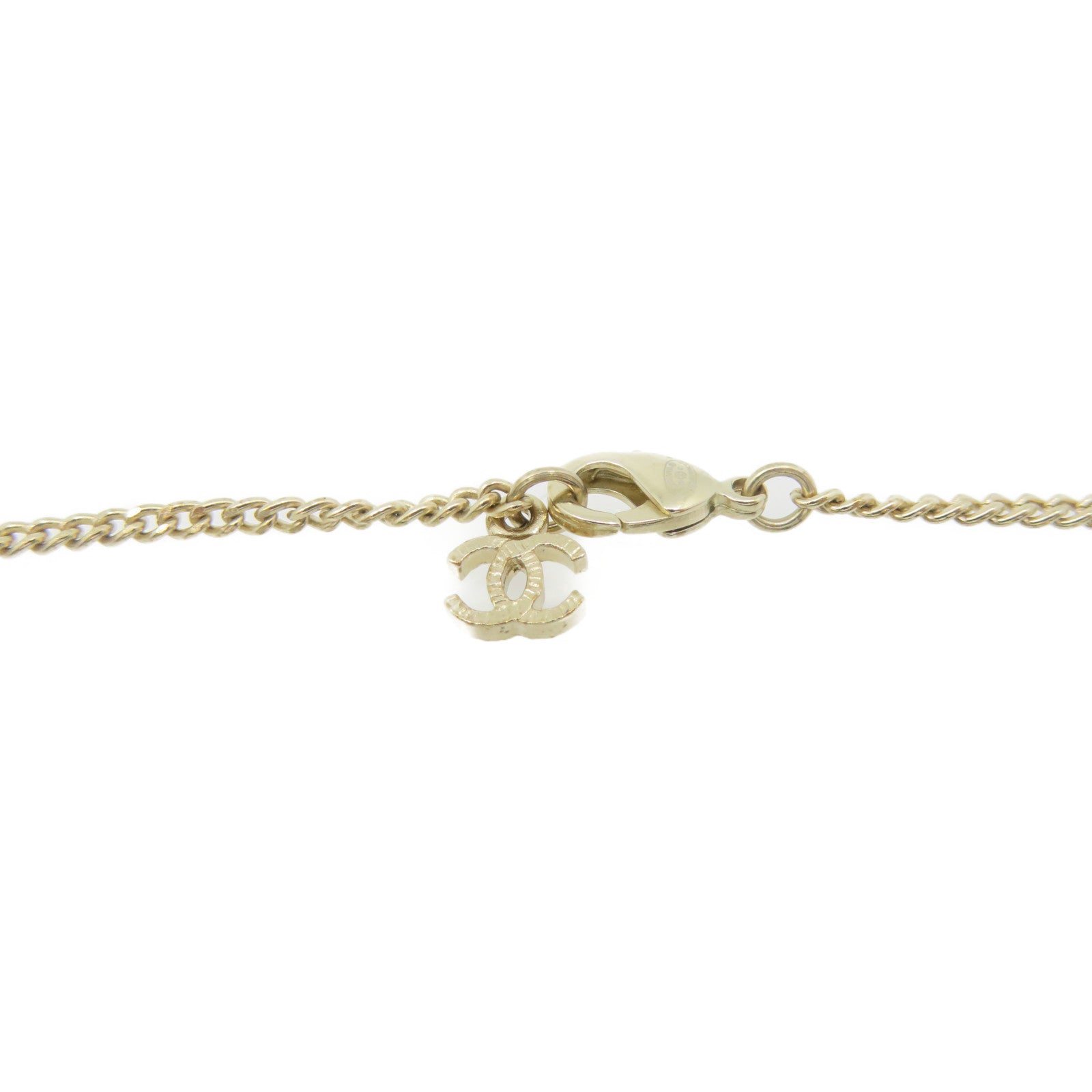 CHANEL 金属/PVC CC Necklace项链金色/彩色
