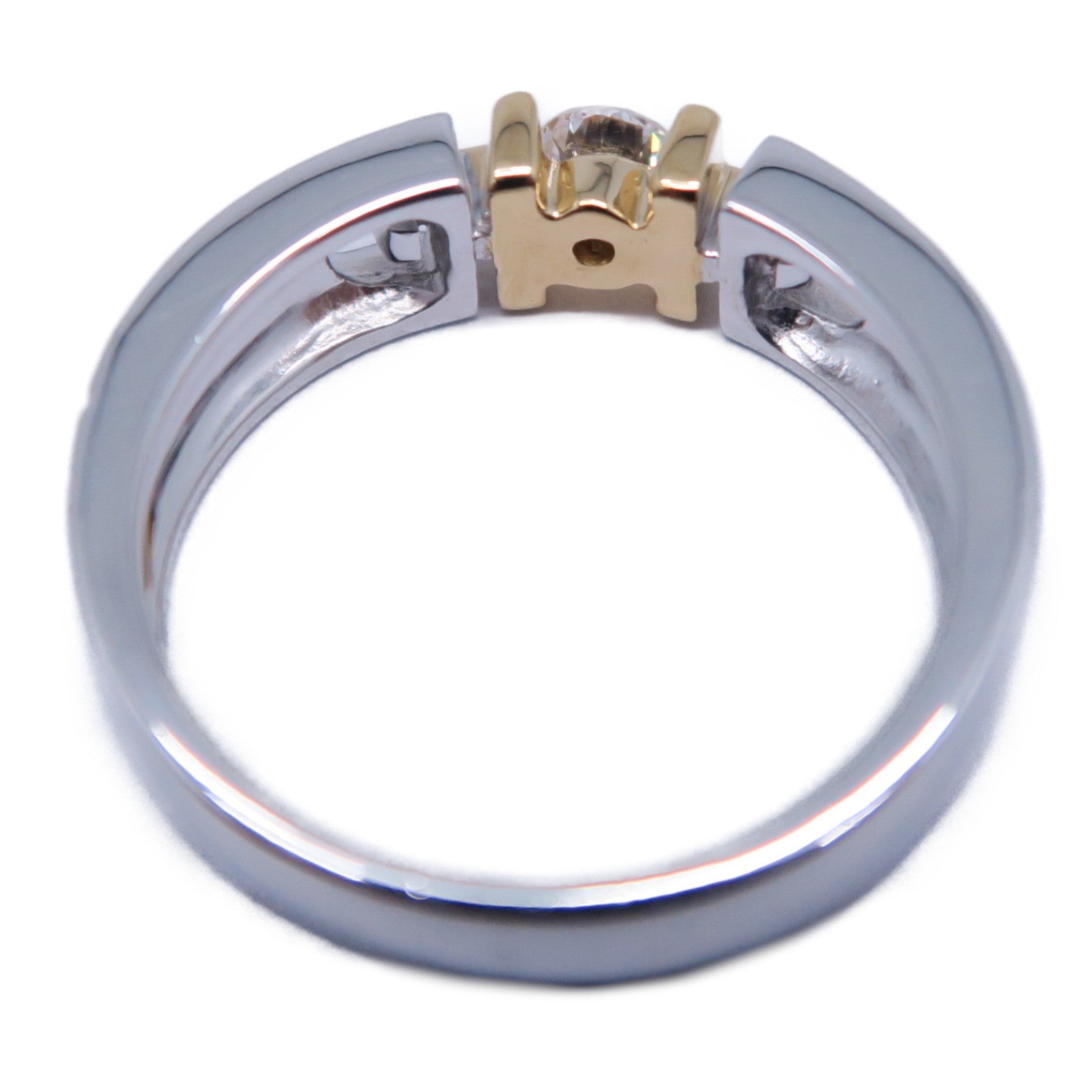 JEWELRY 18K白金/18K黃金Diamond Ring 0.21ct鑽石戒指US#6.75