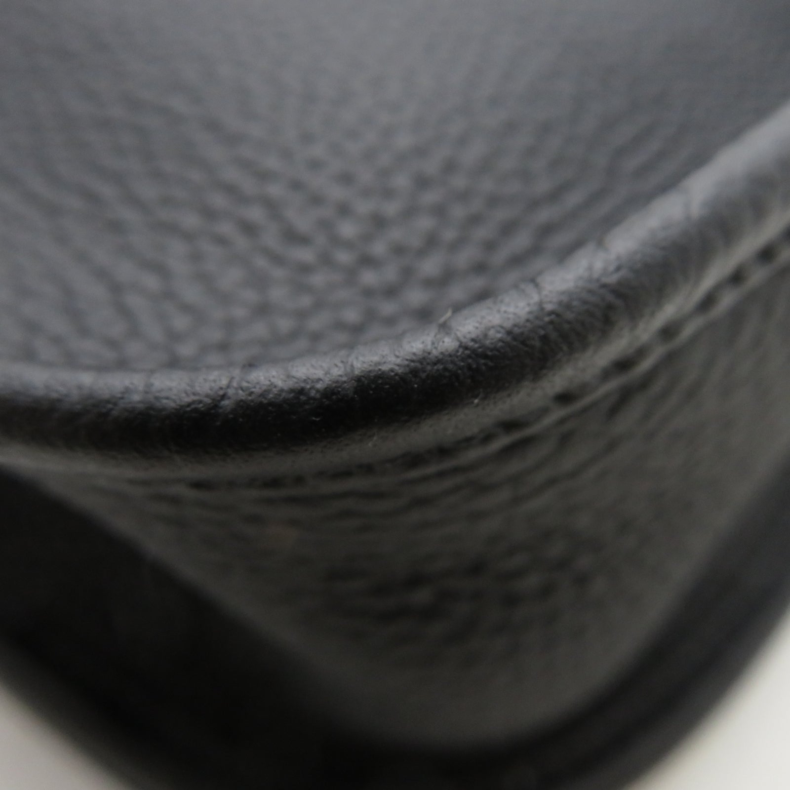 HERMES Clemence皮革Evelyne PM銀扣肩背袋Noir黑色