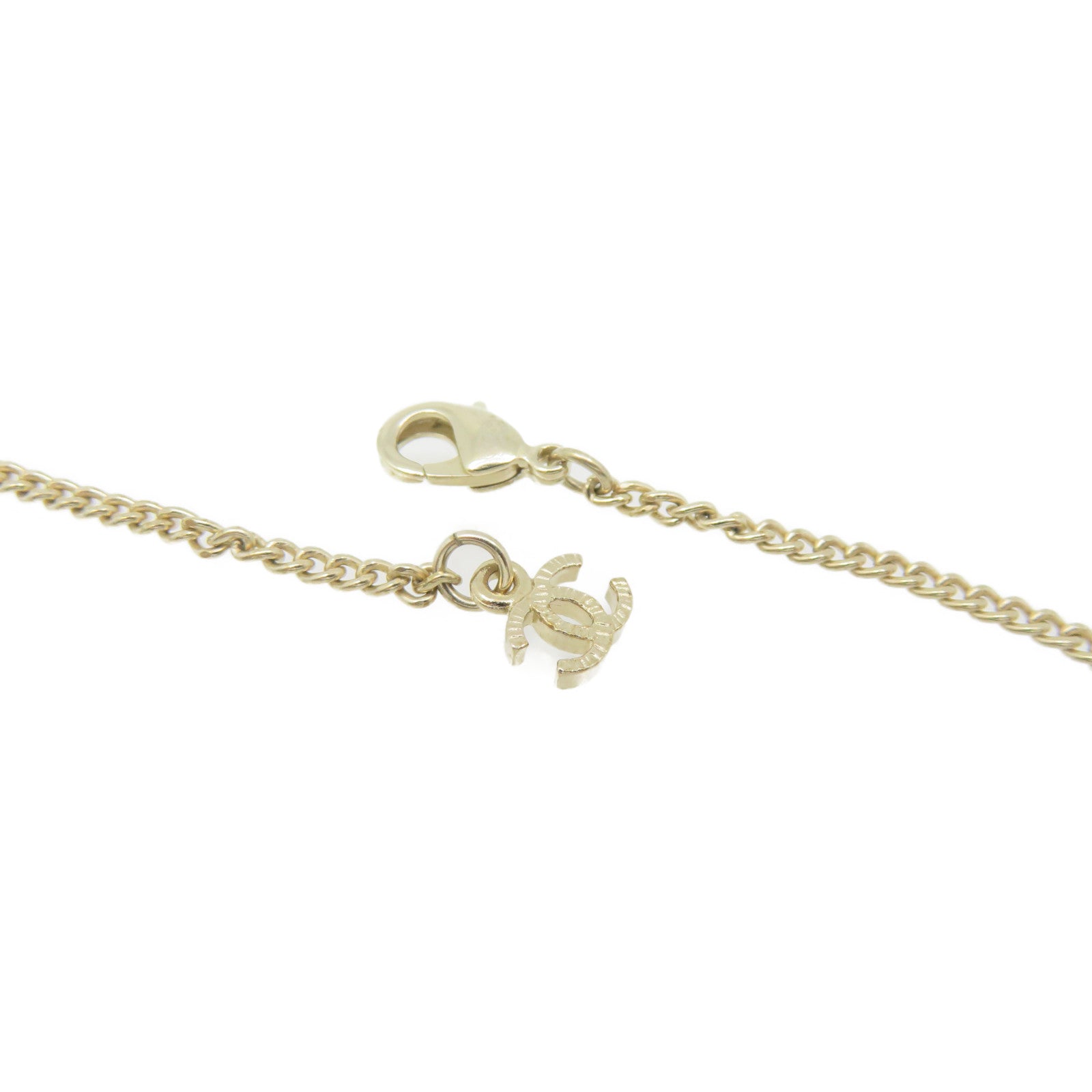 CHANEL 金属/PVC CC Necklace项链金色/彩色