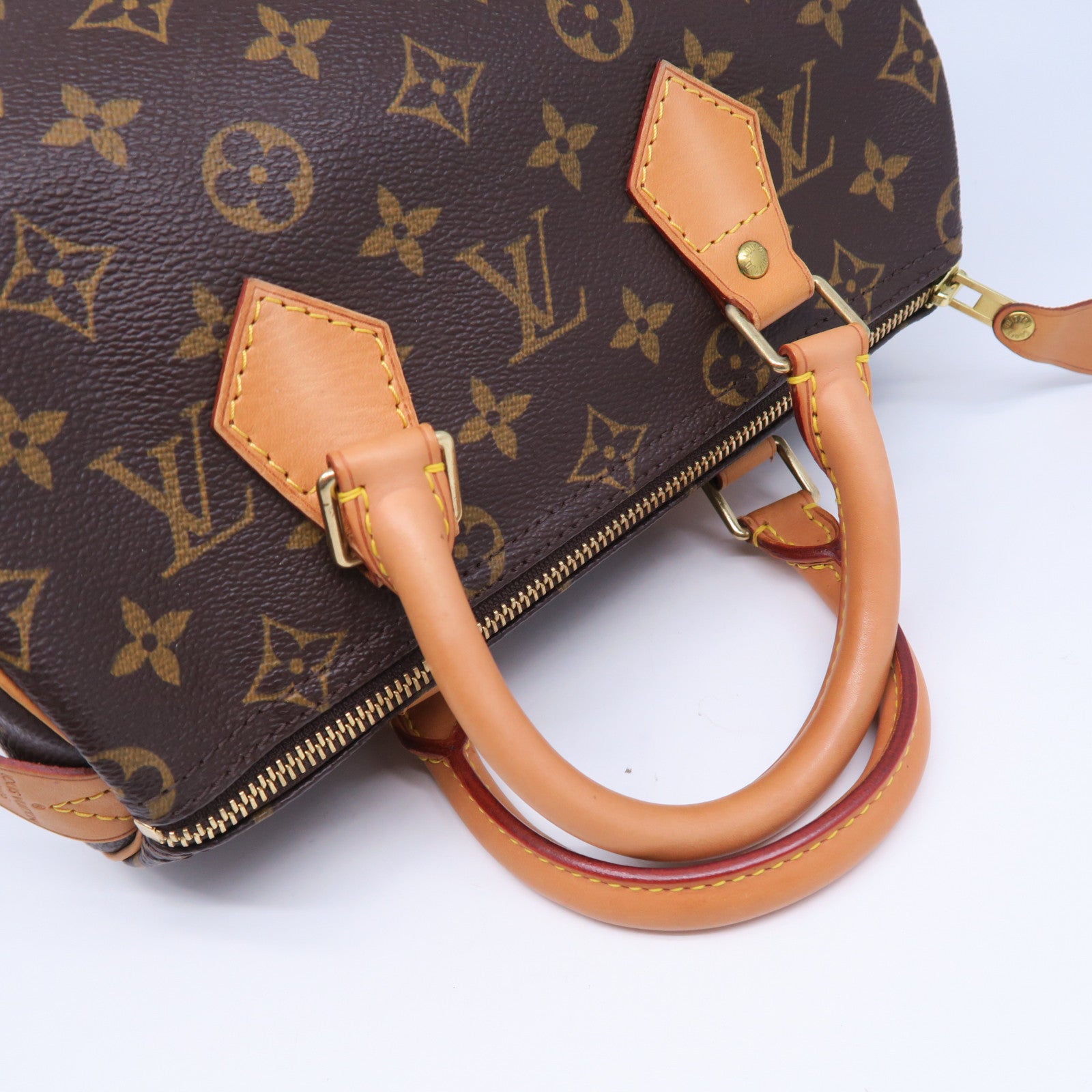 LOUIS VUITTON 【激減優惠】Monogram Speedy 25金扣手挽袋啡色