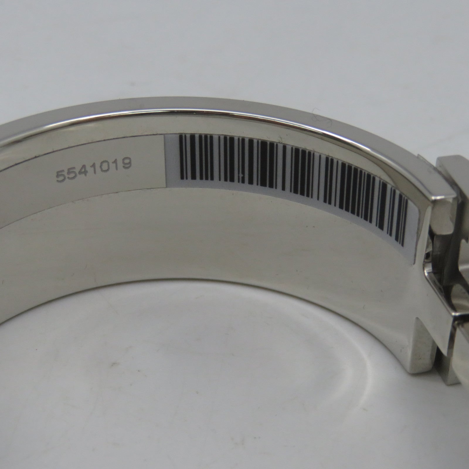 HERMES 金屬Clic-Clac H Bangle手鐲銀色多色