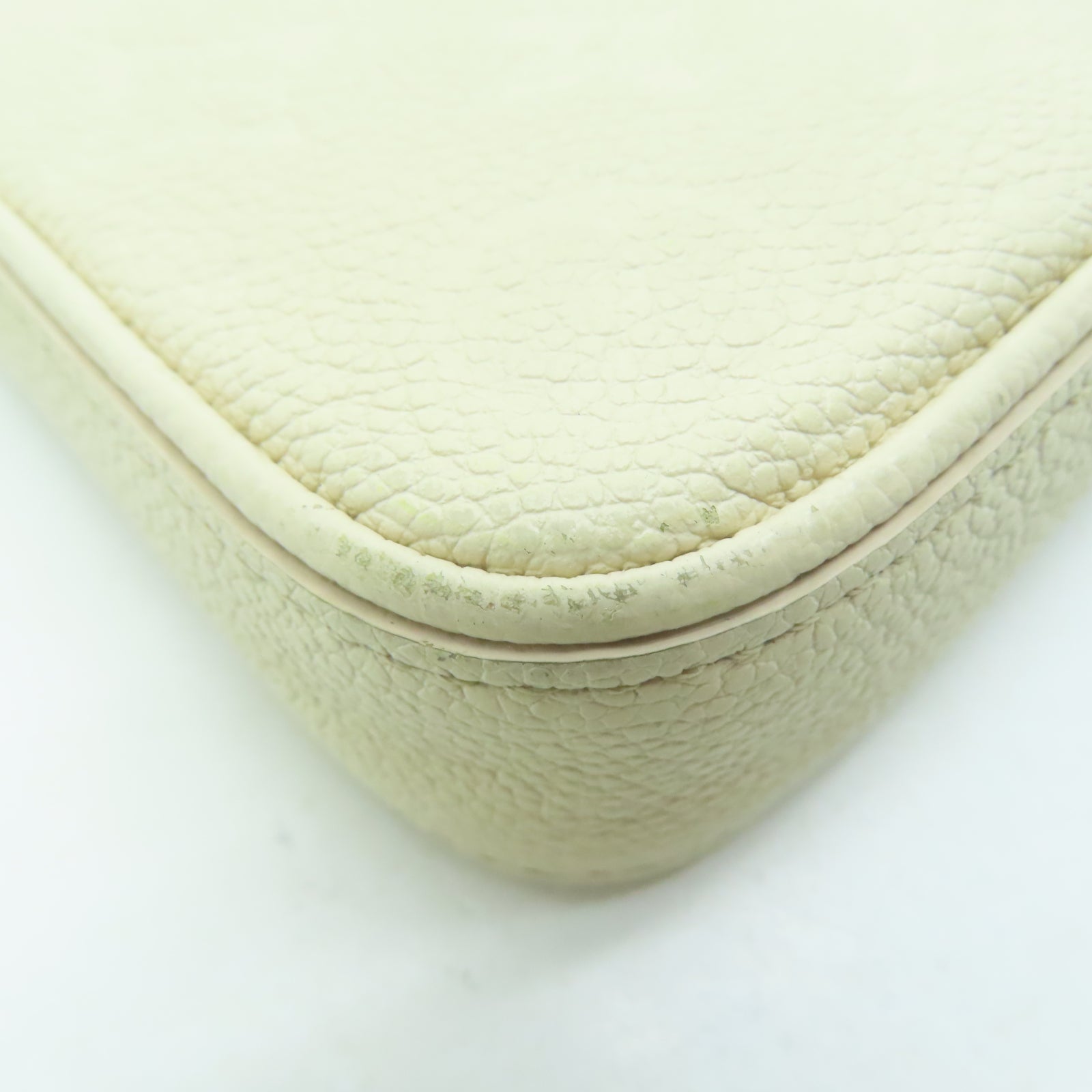 LOUIS VUITTON 【激減優惠】Monogram Empreinte Easy Pouch On Strap金扣肩背包米白色