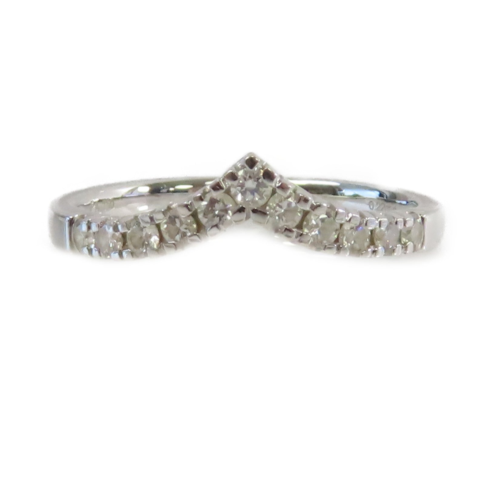 JEWELRY 18K白金/0.22ct鑽石Diamond Ring戒指US#5.75