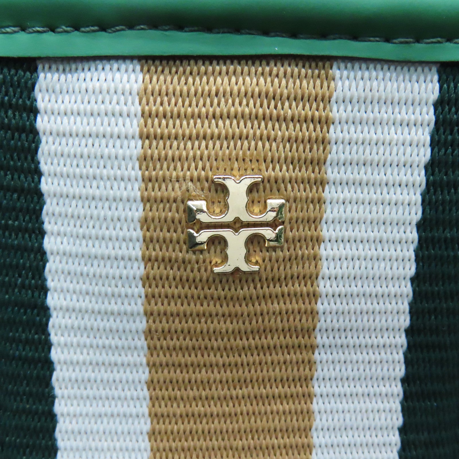 Tory Burch 塗層帆布Tote Bag肩背袋綠色