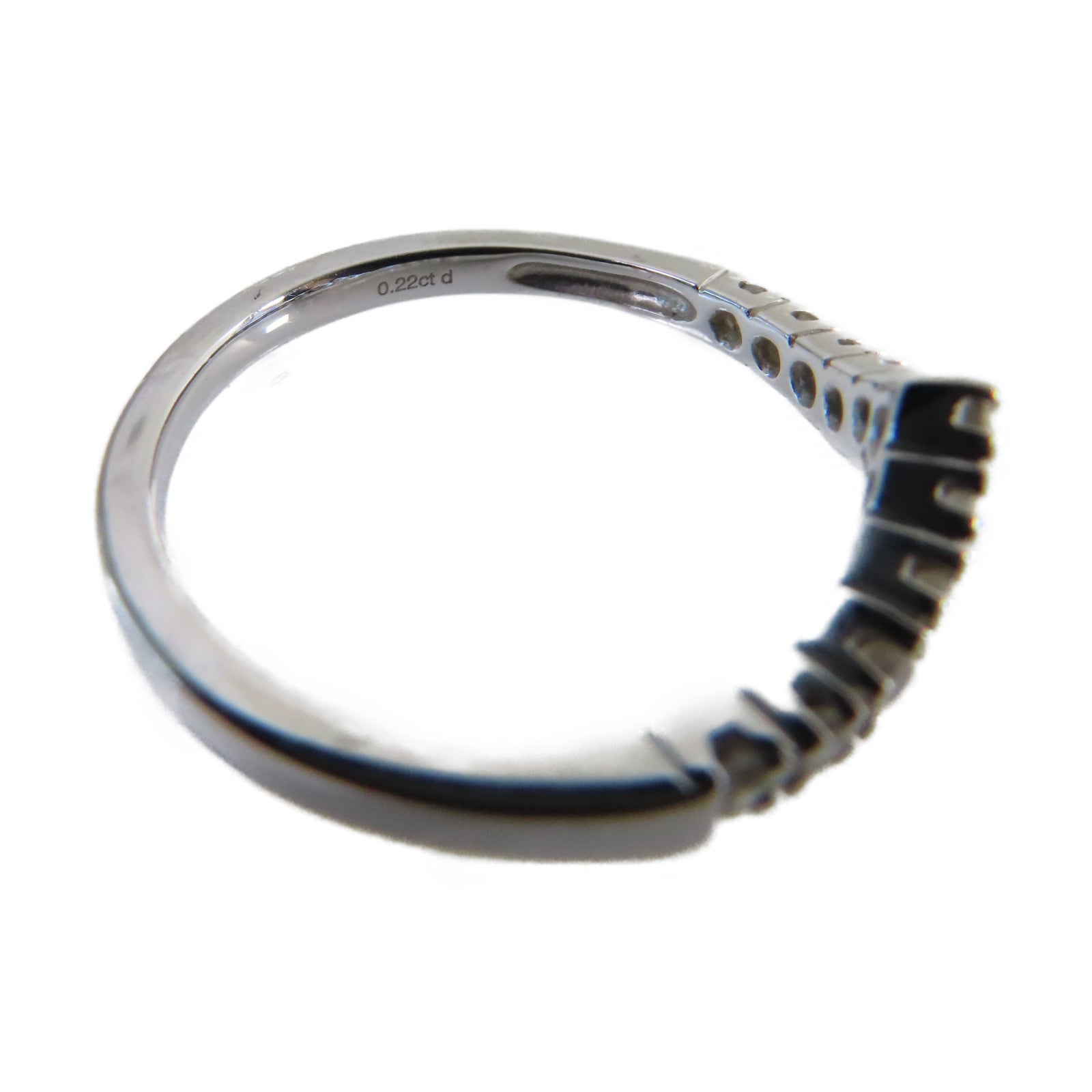 JEWELRY 18K白金/0.22ct鑽石Diamond Ring戒指US#5.75