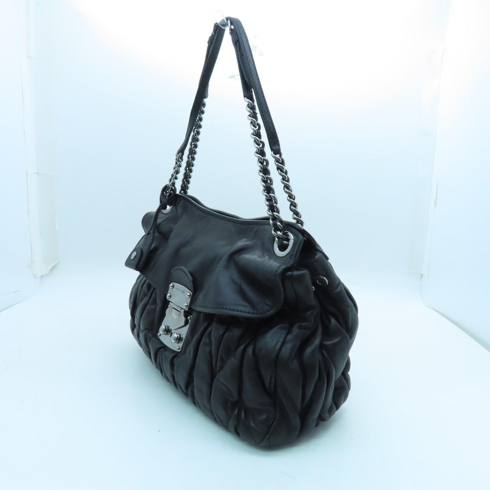 MIU MIU 2022 Leather Chain Shoulder Bag