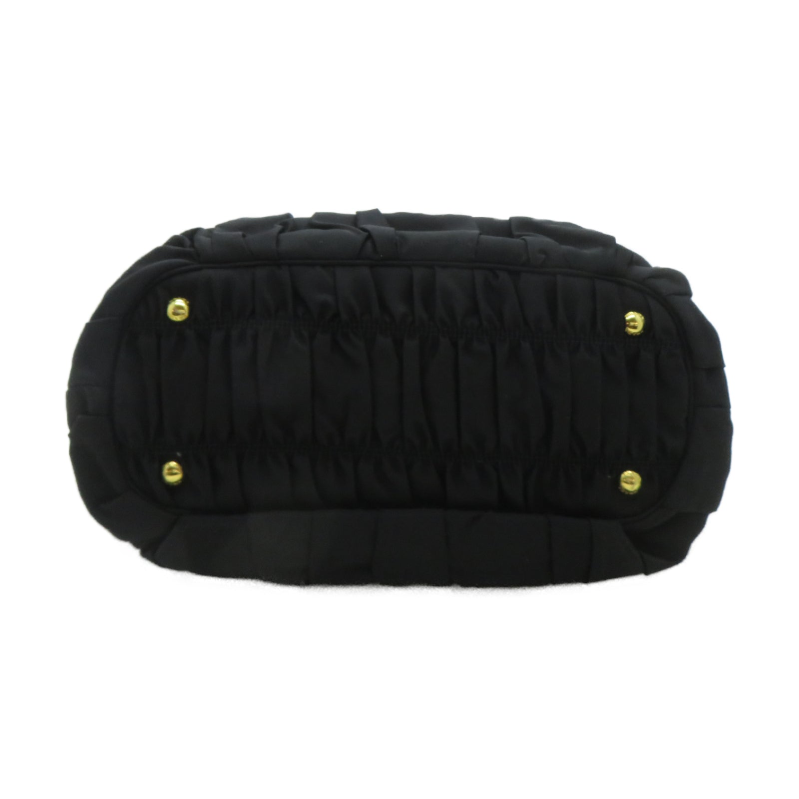 PRADA 尼龍2 Way Shoulder金扣手挽肩背兩用袋黑色