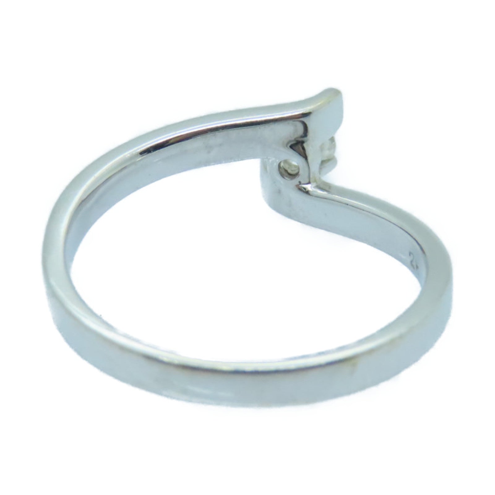 JEWELRY 18K白金Diamond Ring 0.11ct鑽石戒指US#5銀色