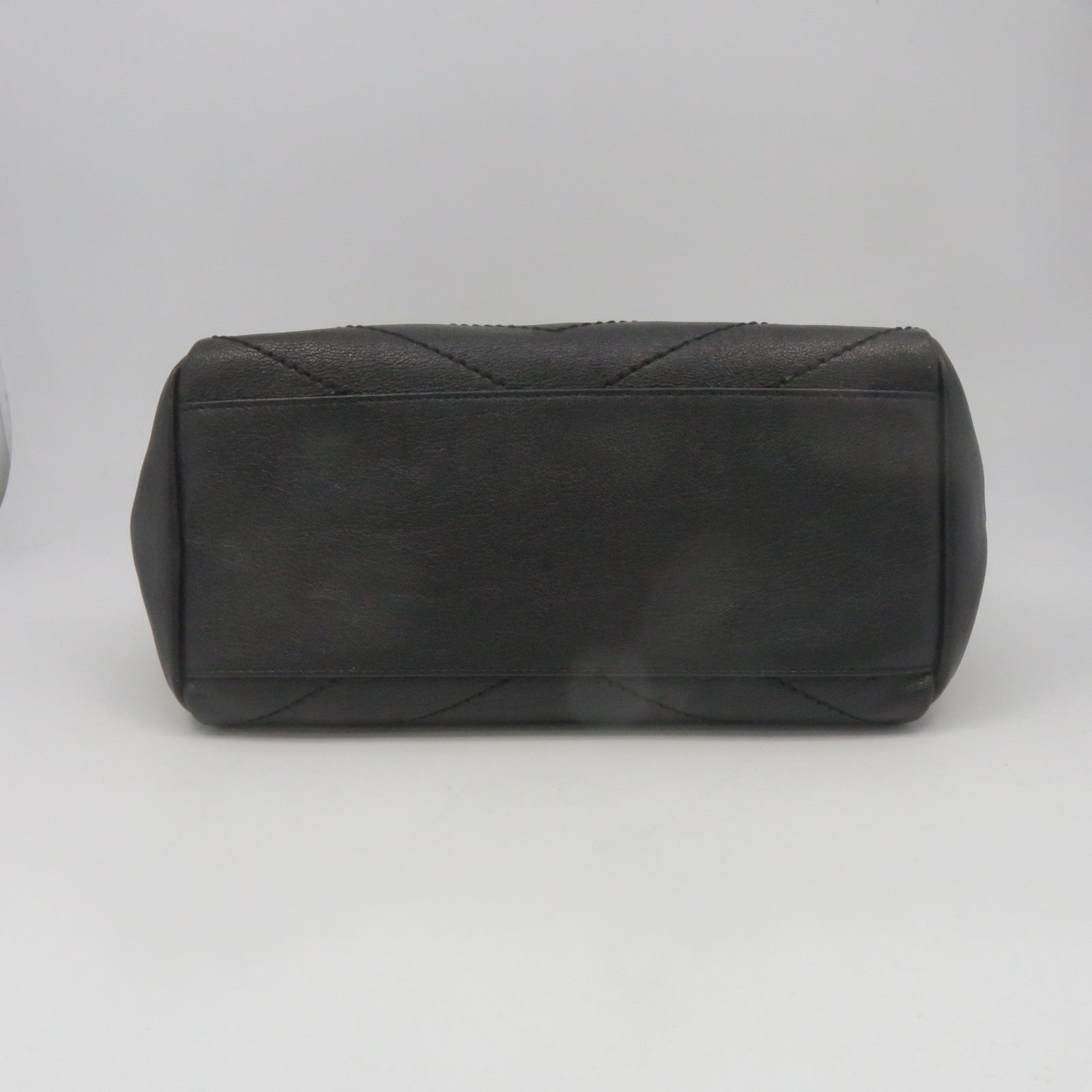 SAINT LAURENT 牛皮皮革2 way Shoulder銀扣鏈帶肩背袋黑色