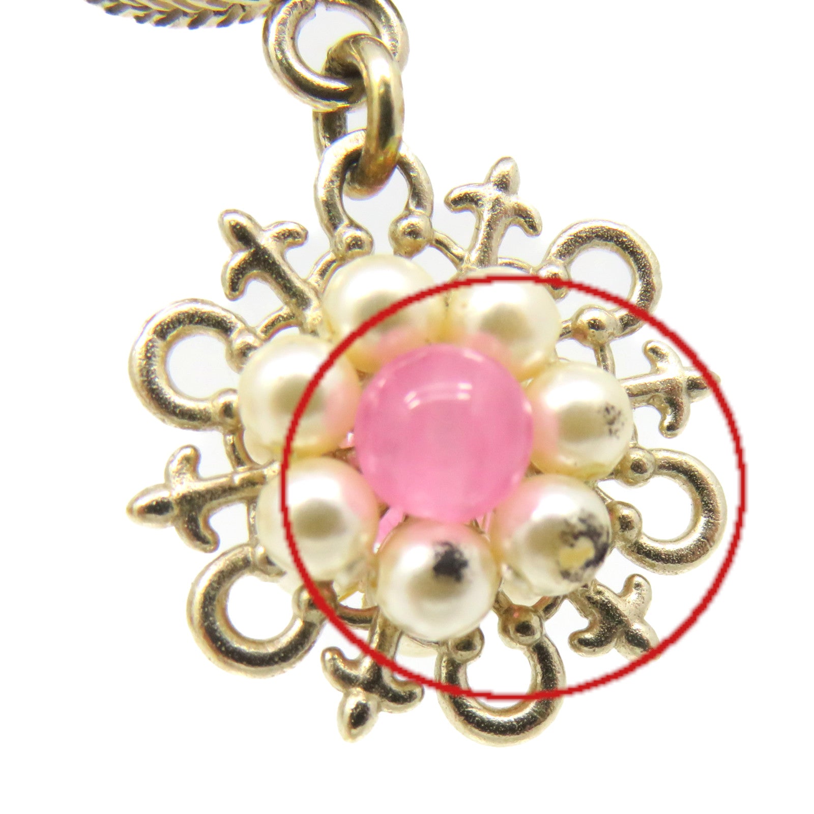 CHANEL 金属/仿珍珠Earrings耳环彩色/金色