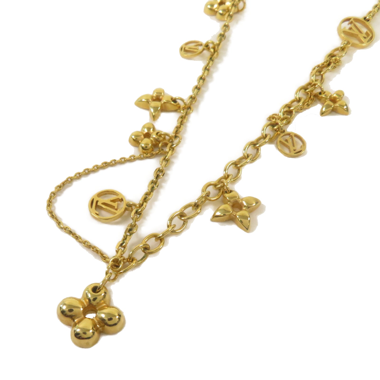LOUIS VUITTON 金屬Necklace項鏈金色