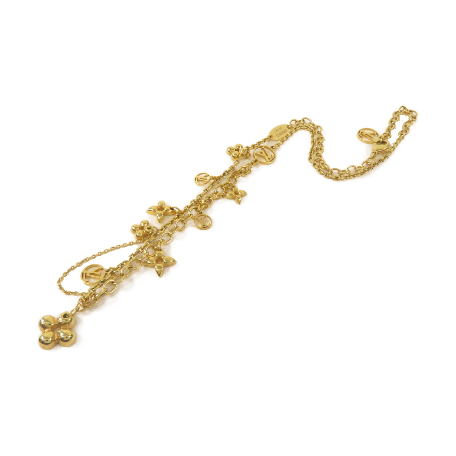 LOUIS VUITTON 金屬Necklace項鏈金色