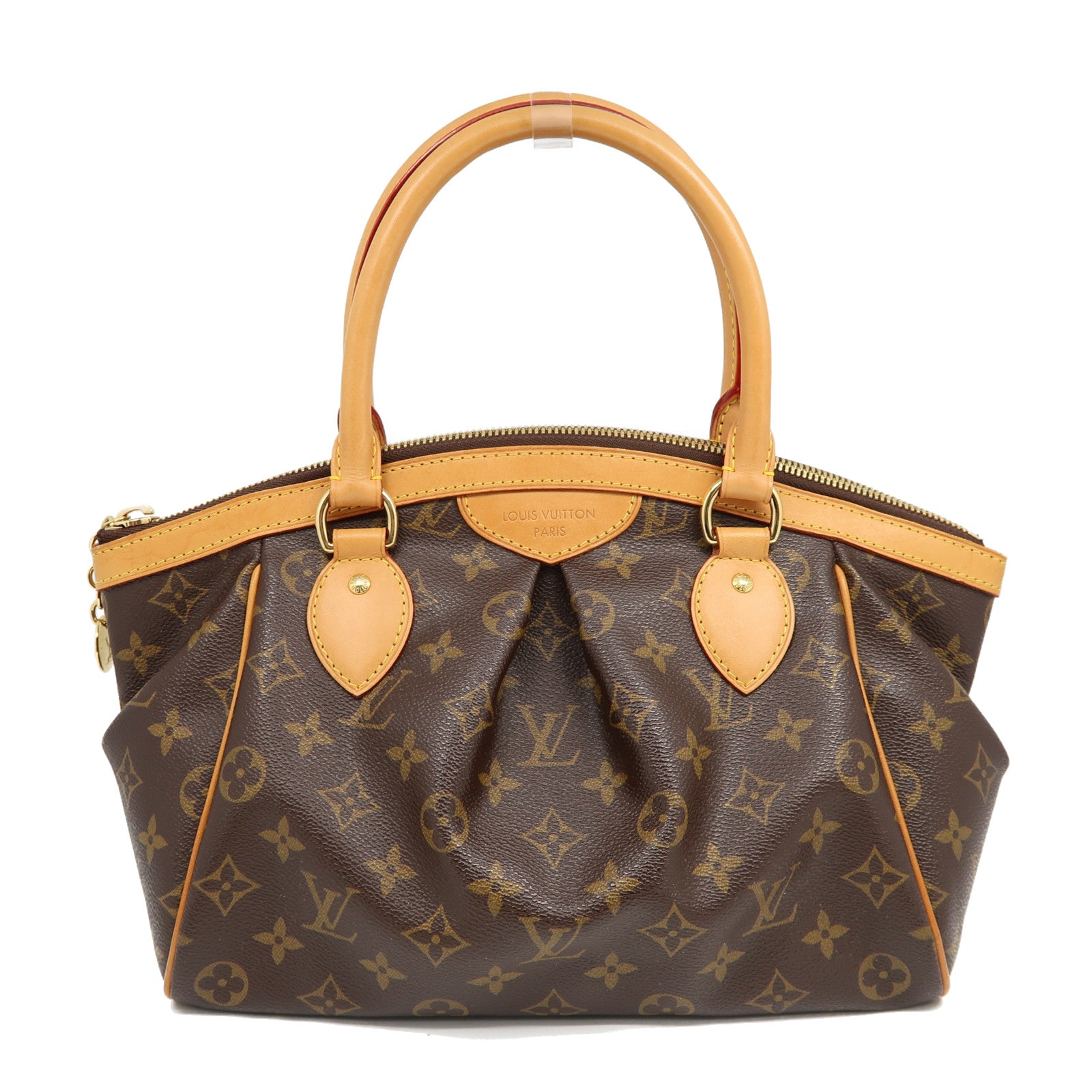 LOUIS VUITTON Monogram Tivoli PM金扣手挽袋啡色