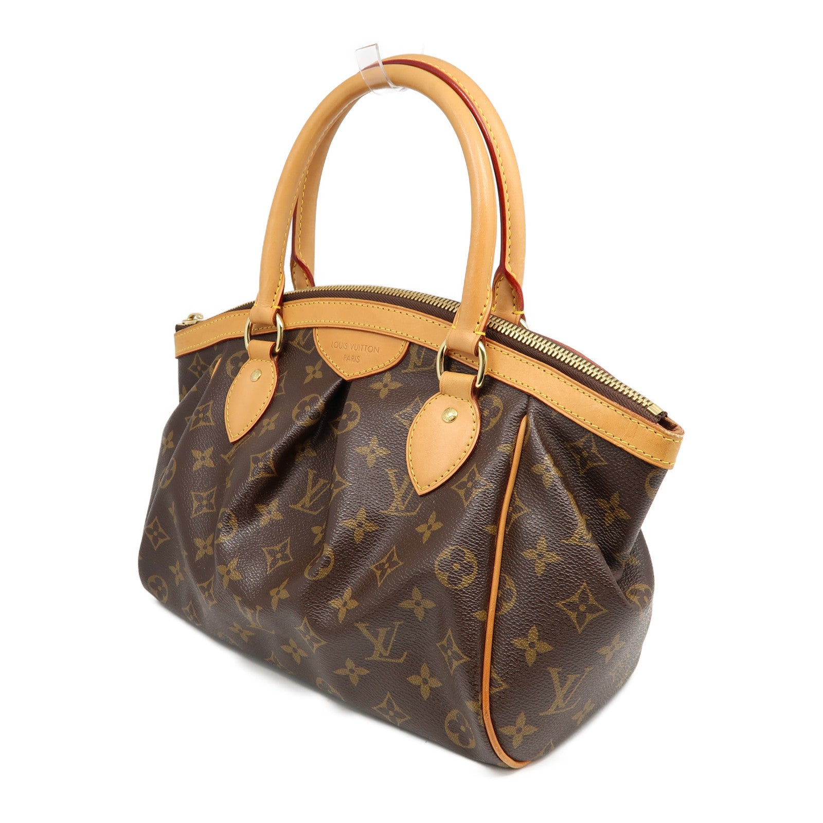 LOUIS VUITTON Monogram Tivoli PM金扣手挽袋啡色