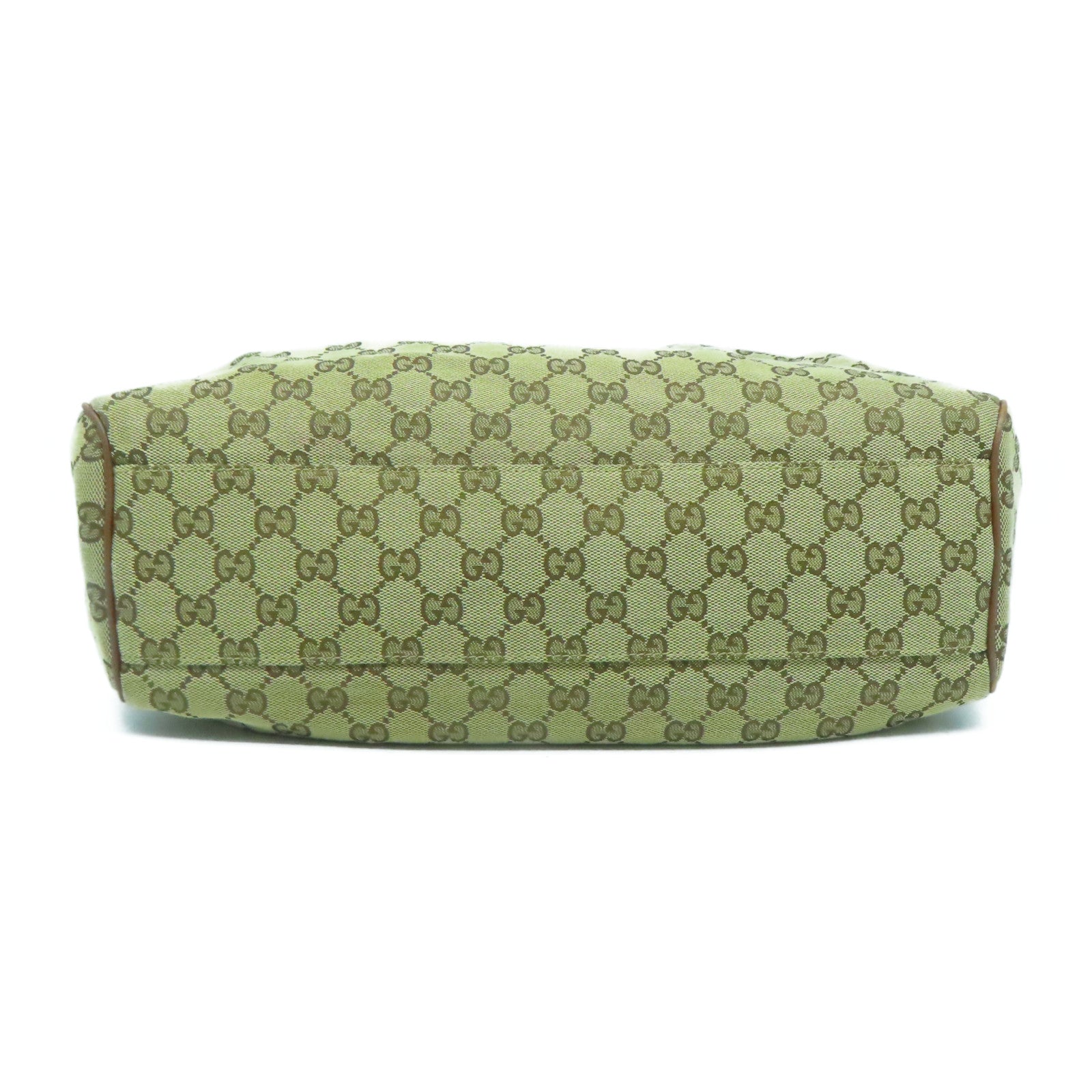 GUCCI 帆布Hand Bag金扣手挽袋啡色