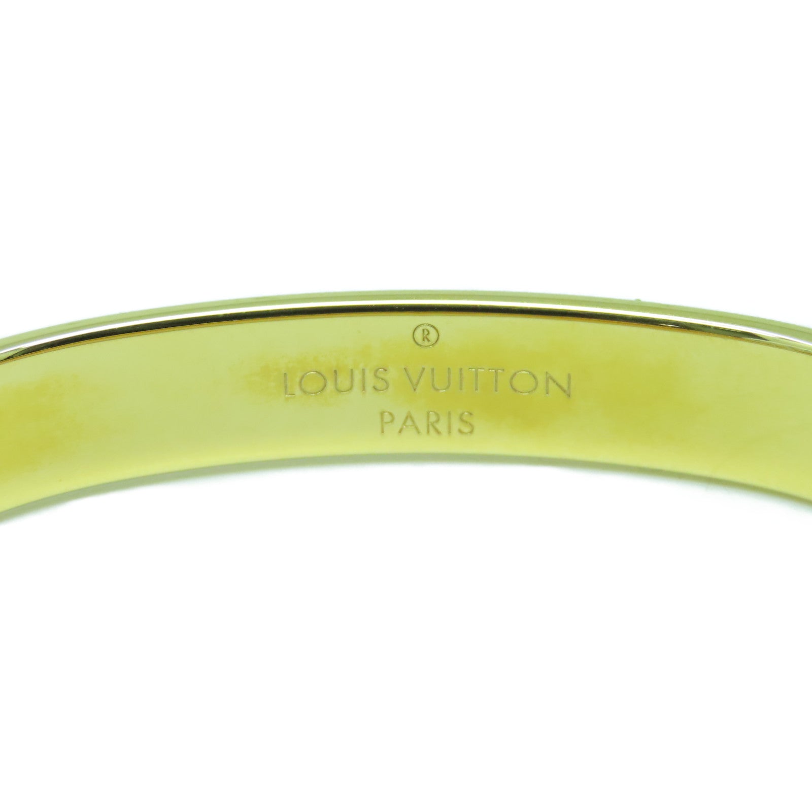 LOUIS VUITTON Brass Nanogram Bracelet手鐲金色