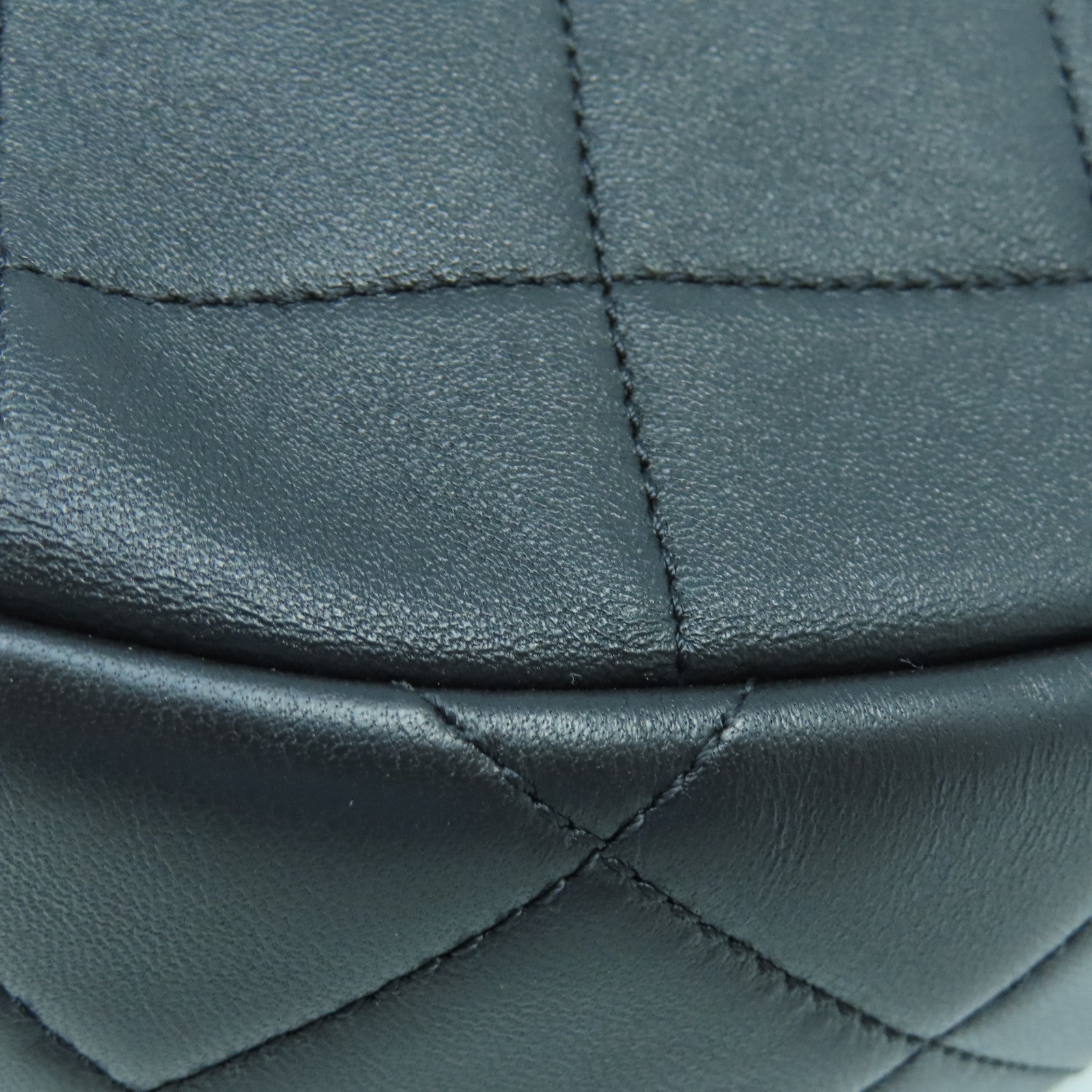 CHANEL 【激減優惠】菱格羊皮皮革Chain Shoulder金扣鏈帶肩背袋黑色