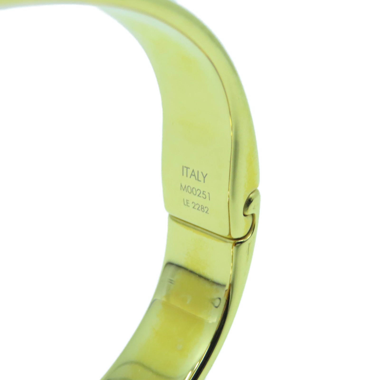 LOUIS VUITTON Brass Nanogram Bracelet手鐲金色