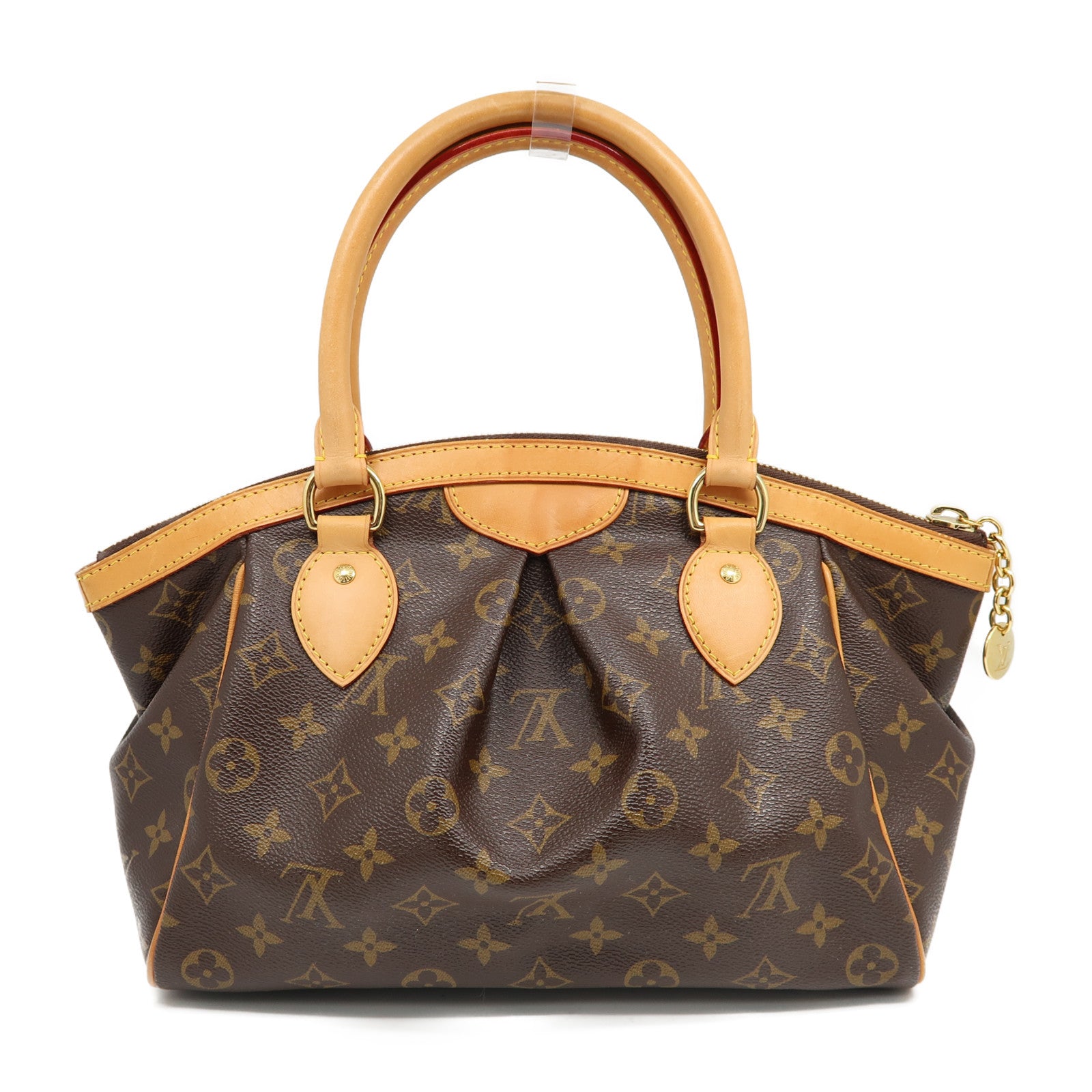 LOUIS VUITTON Monogram Tivoli PM金扣手挽袋啡色