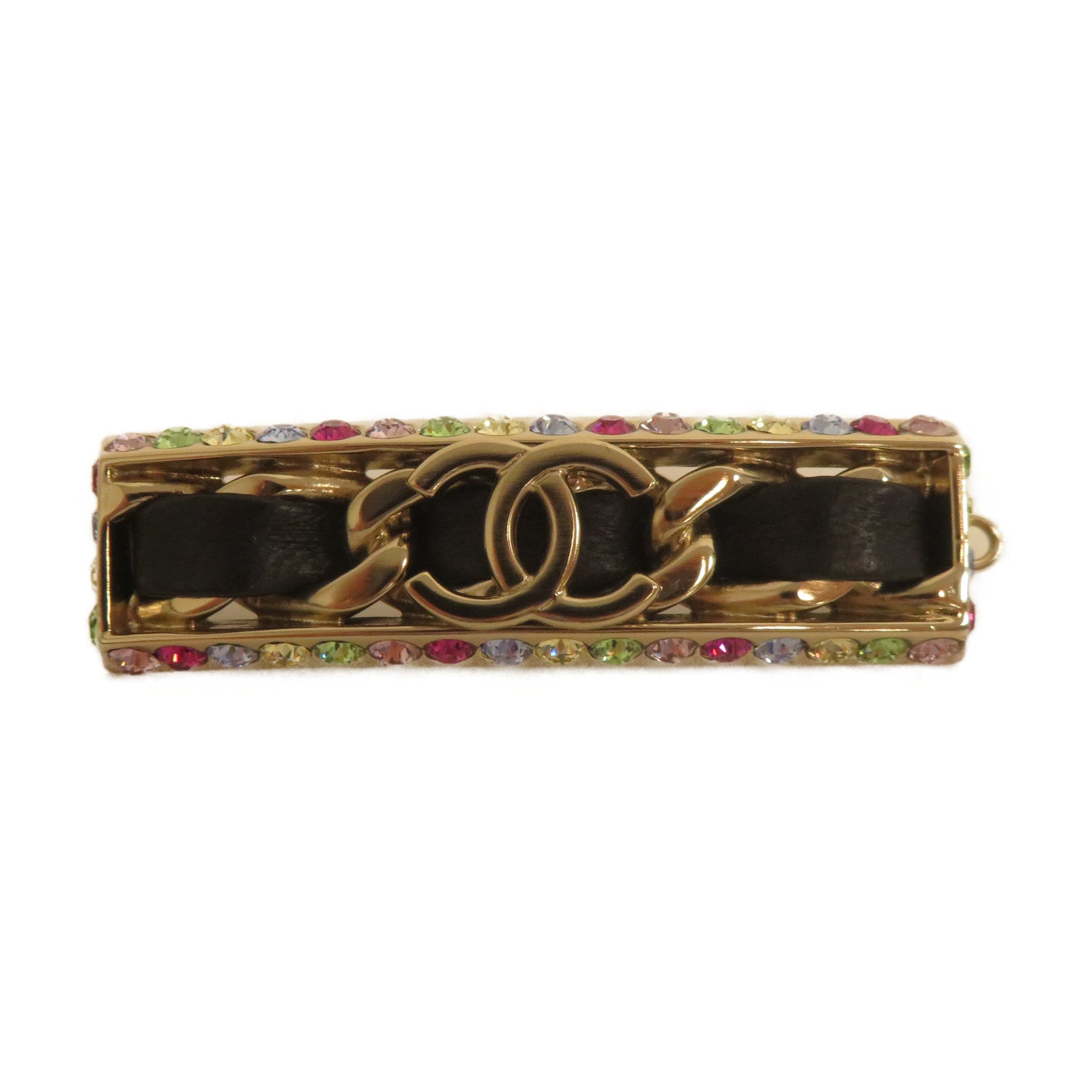 CHANEL 金屬Hair Clip髮夾金色/彩色/黑色