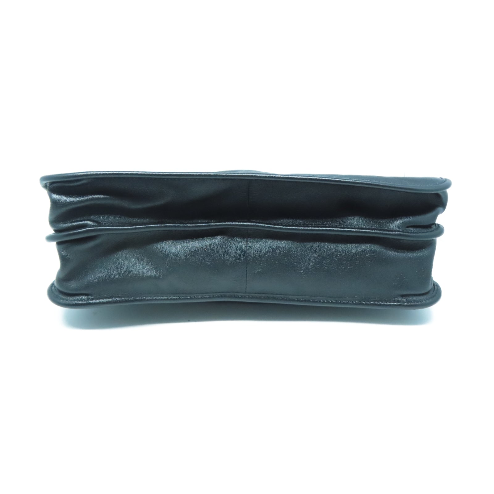 GUCCI 牛皮皮革Shoulder Tote金扣鏈帶手挽肩背兩用袋黑色