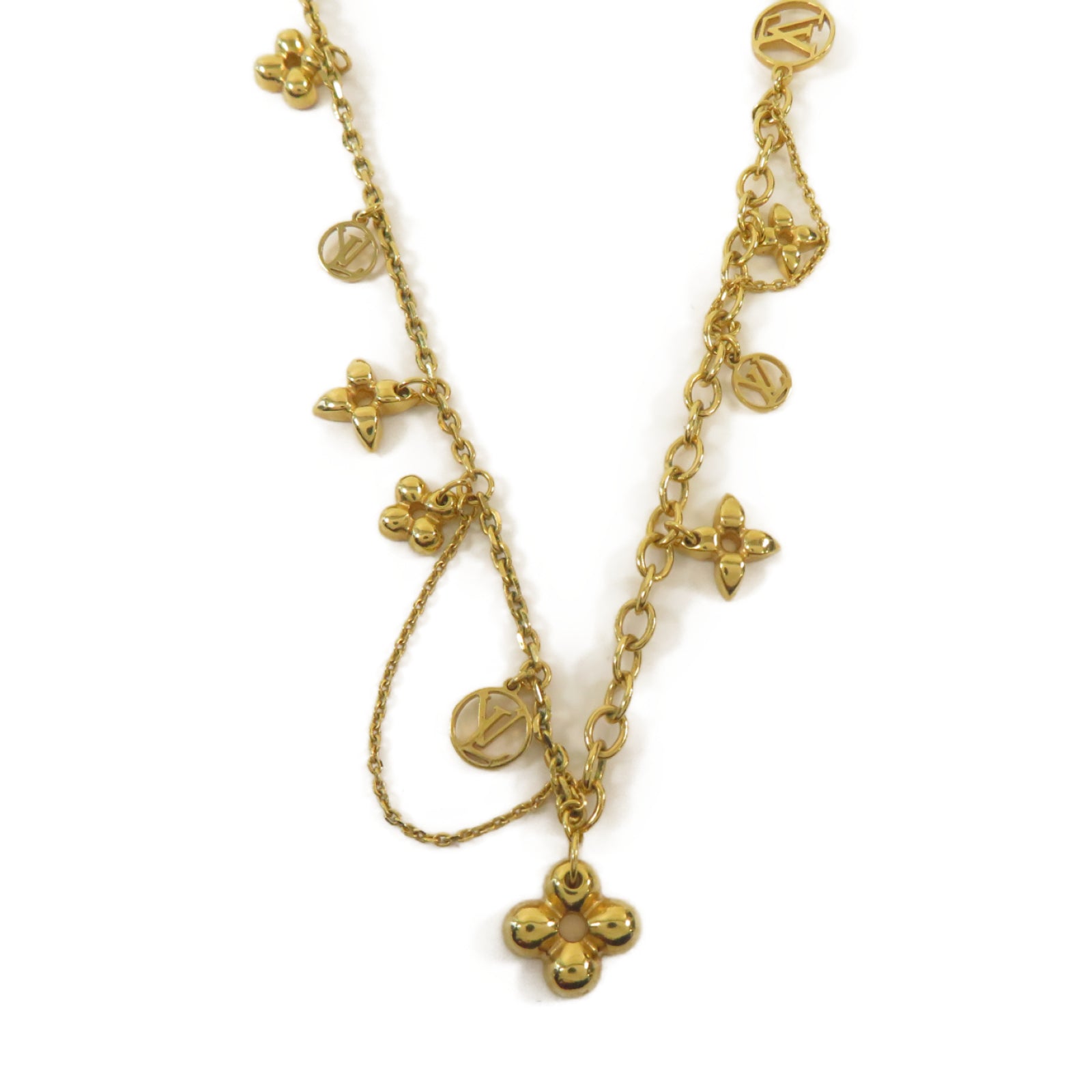 LOUIS VUITTON 金屬Necklace項鏈金色