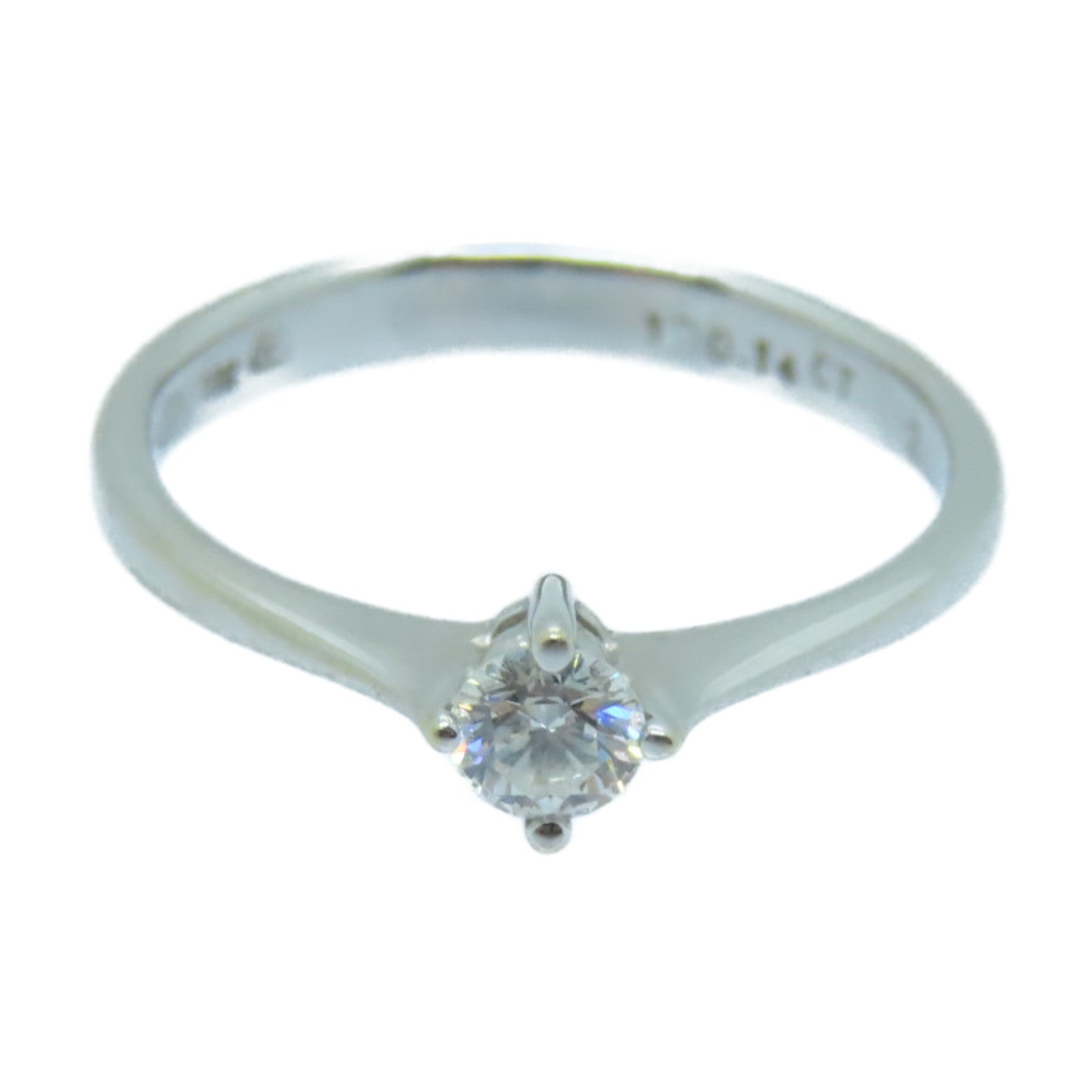 JEWELRY 【激減優惠】18K白金Diamond Ring 0.14ct鑽石戒指US#4銀色
