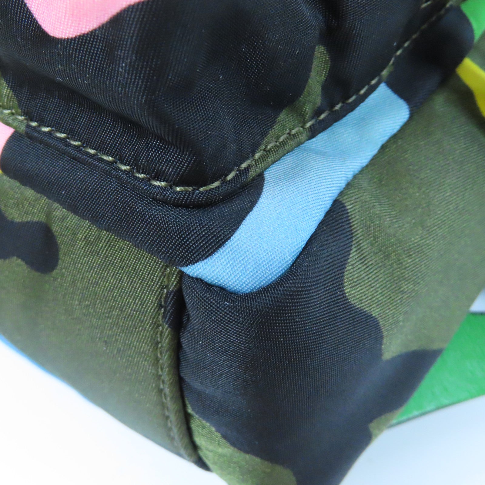 Valentino 帆布Rucksack金扣背包綠色