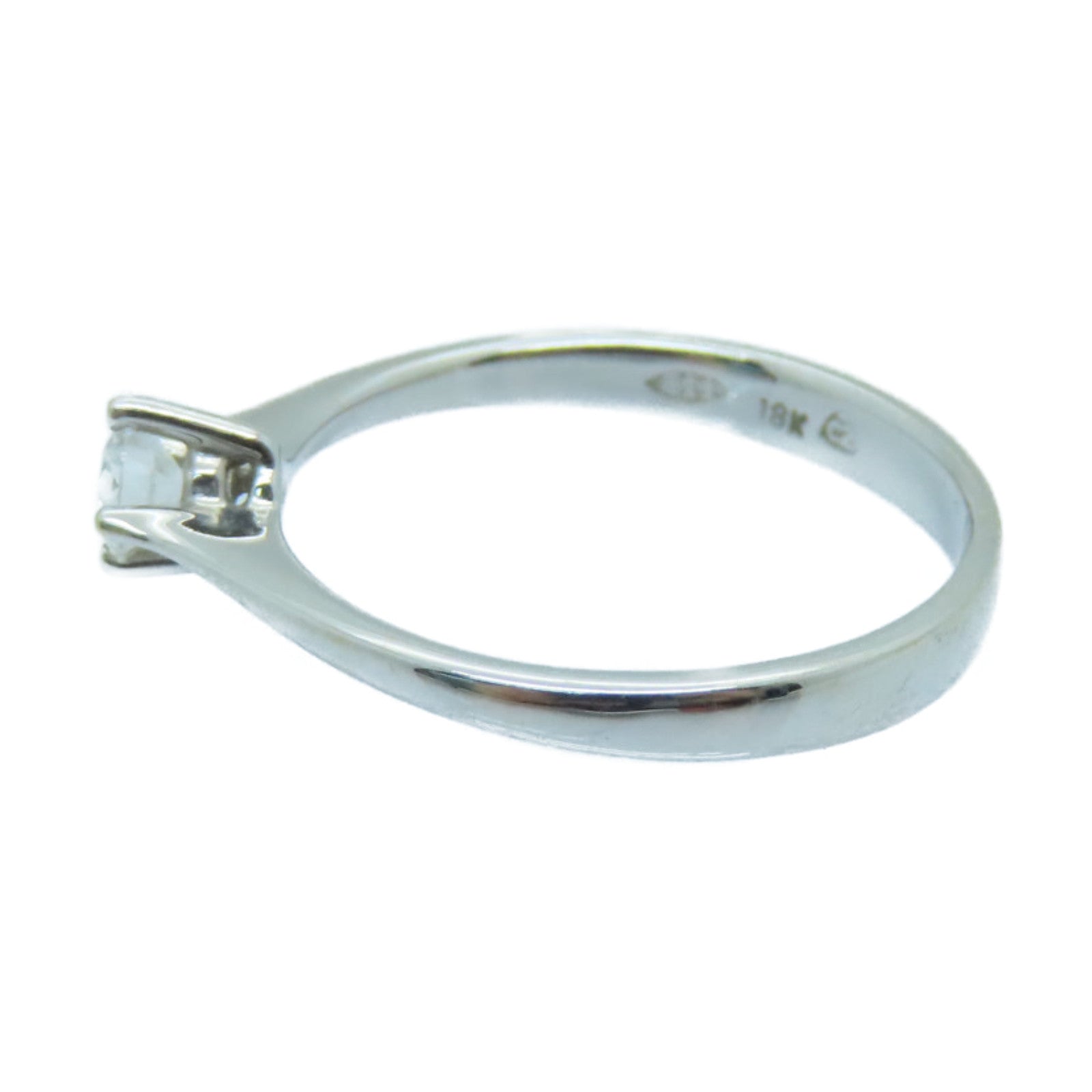 JEWELRY 【激減優惠】18K白金Diamond Ring 0.14ct鑽石戒指US#4銀色