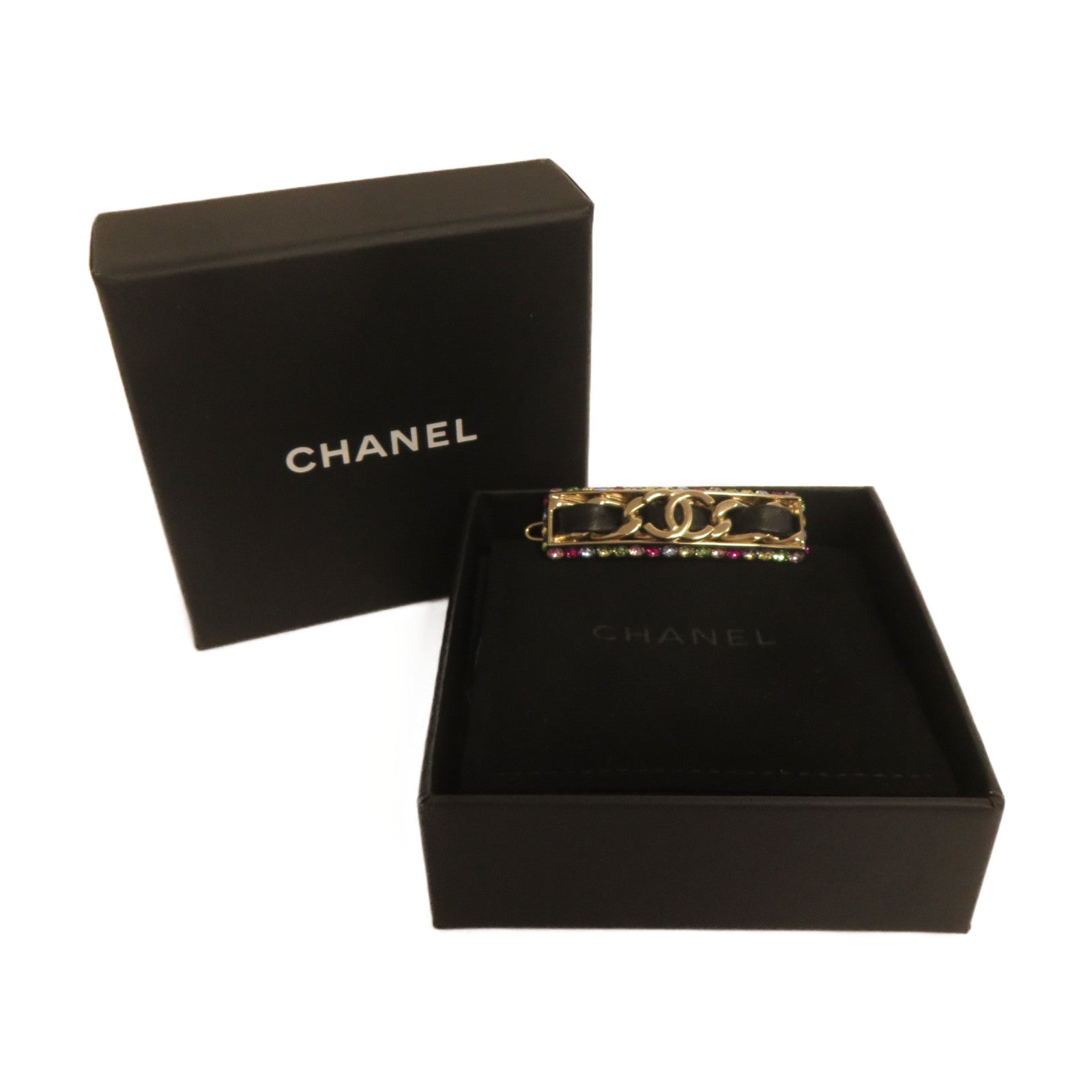CHANEL 金屬Hair Clip髮夾金色/彩色/黑色