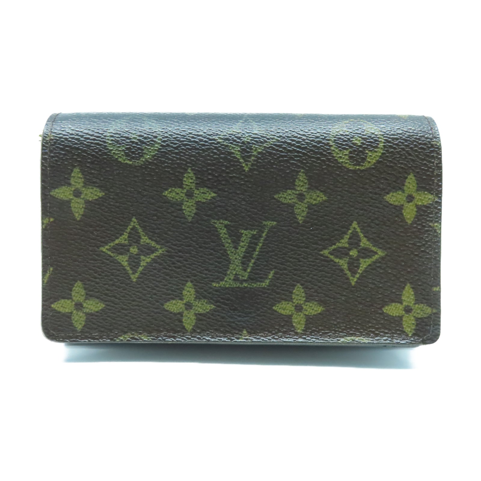 LOUIS VUITTON Monogram Porte Monoaie Vie Tresor金扣長錢包棕色